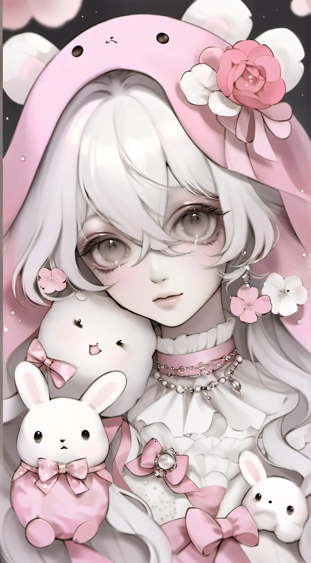 ai character: school crush background