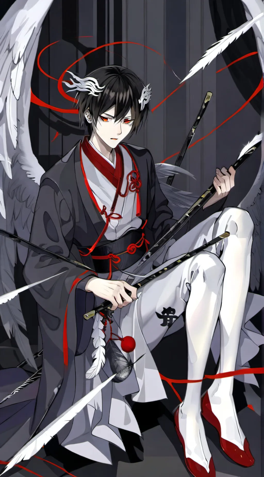 ai character: Karasu  background