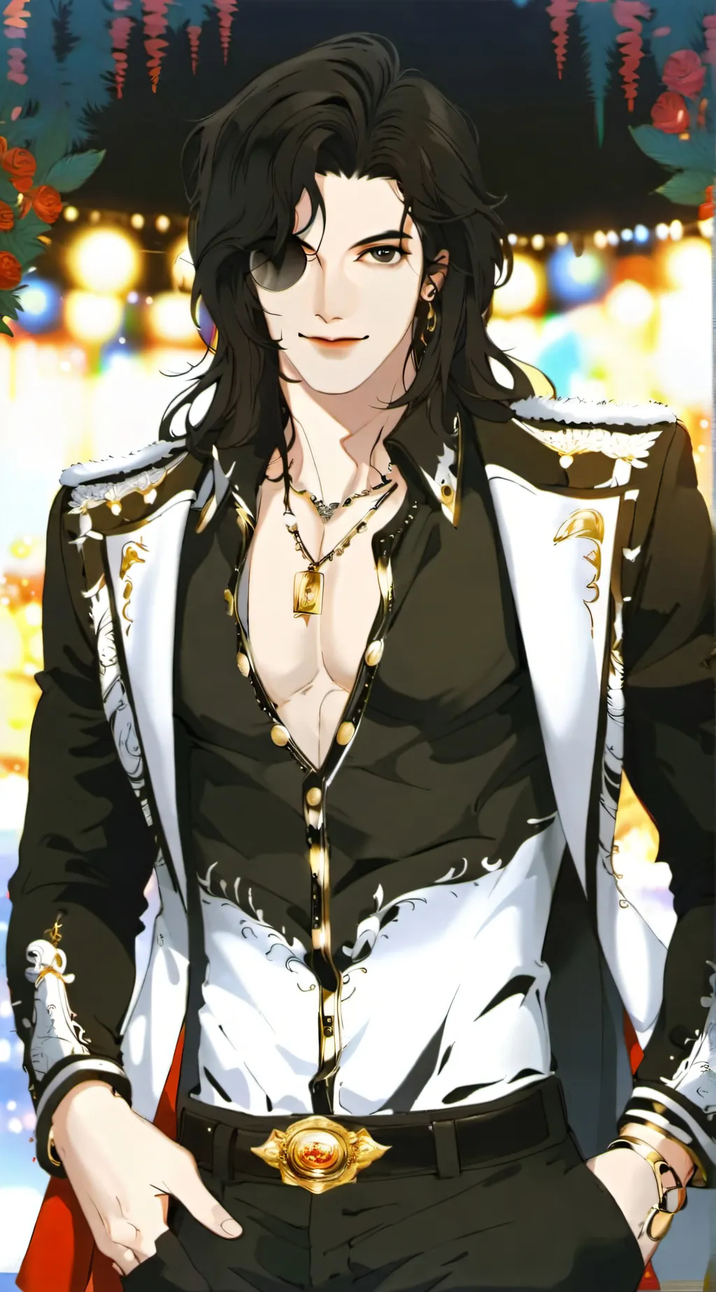 ai character: michael jackson  background