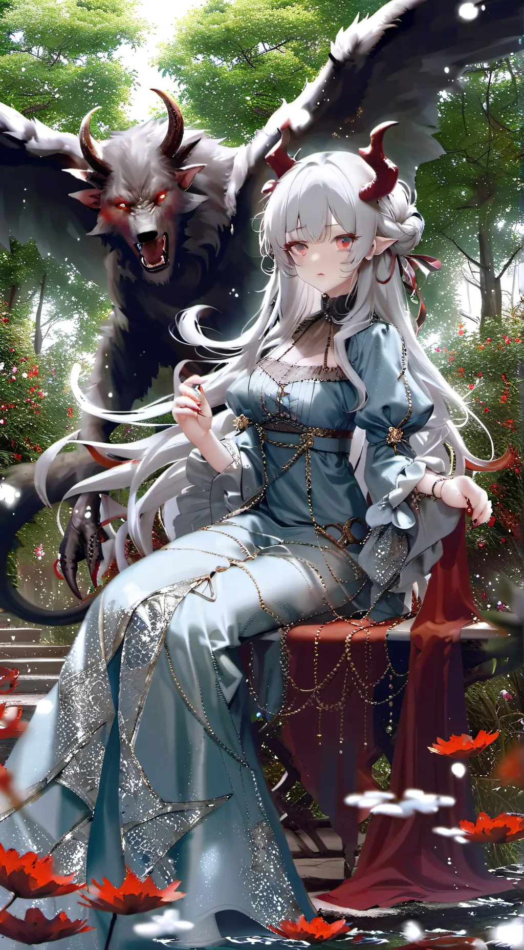 ai character: 👹demon slayer👹 background