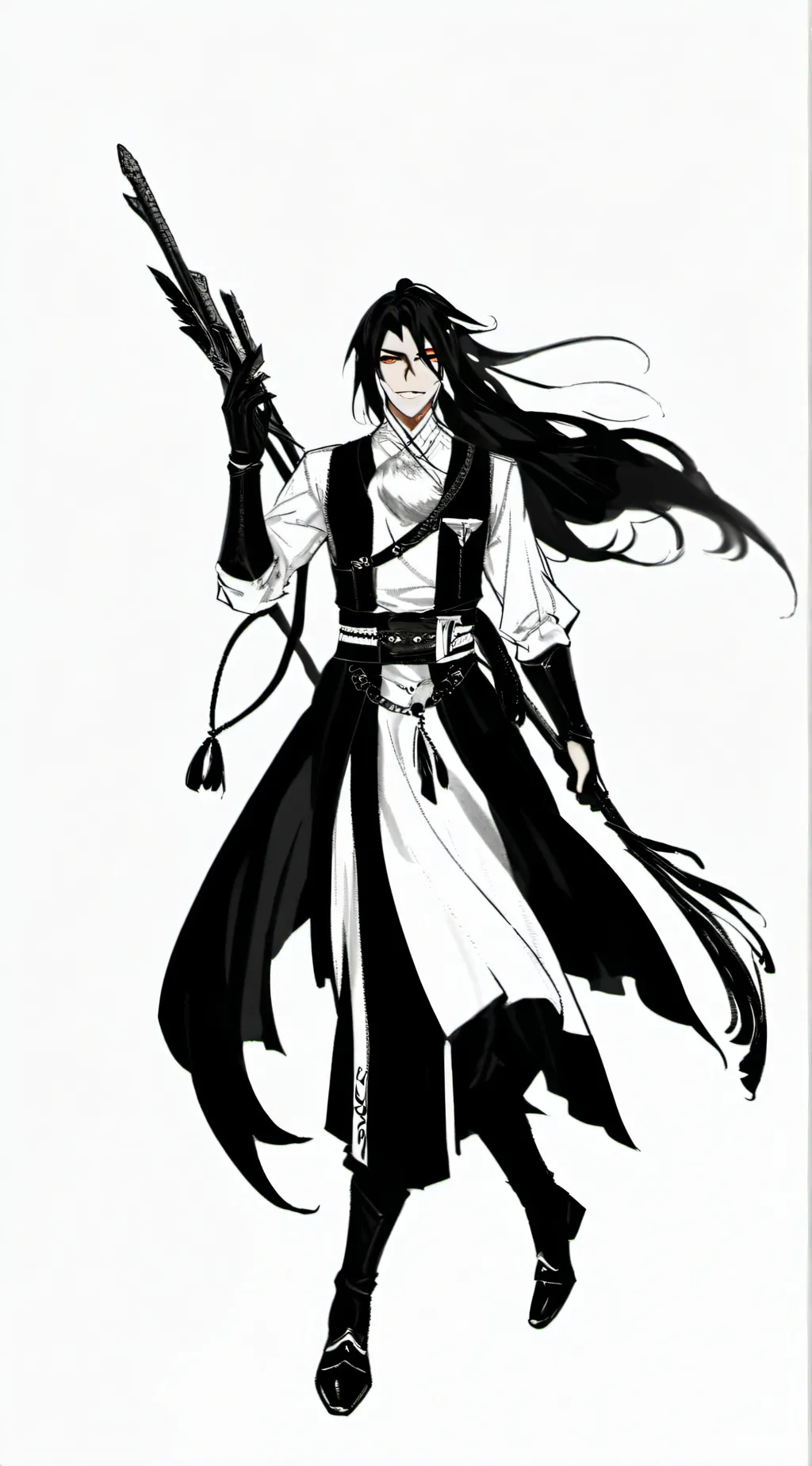 ai character: Byakugy kuchiki background