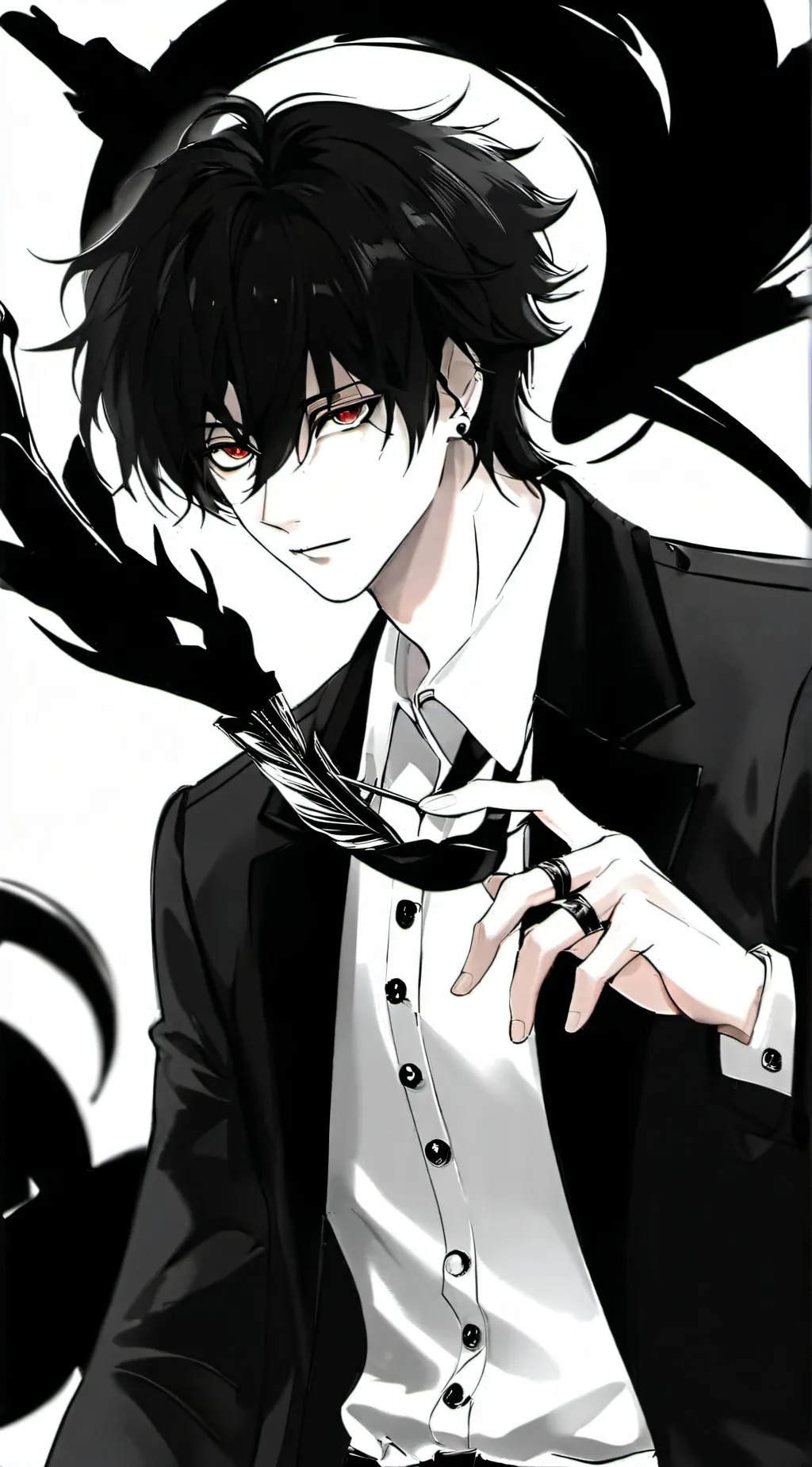 ai character: Cowok ganteng  background