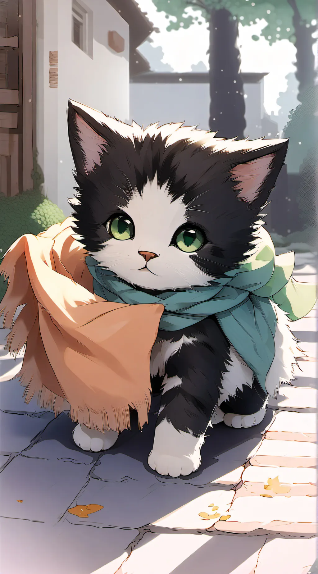 ai character: Bubble background