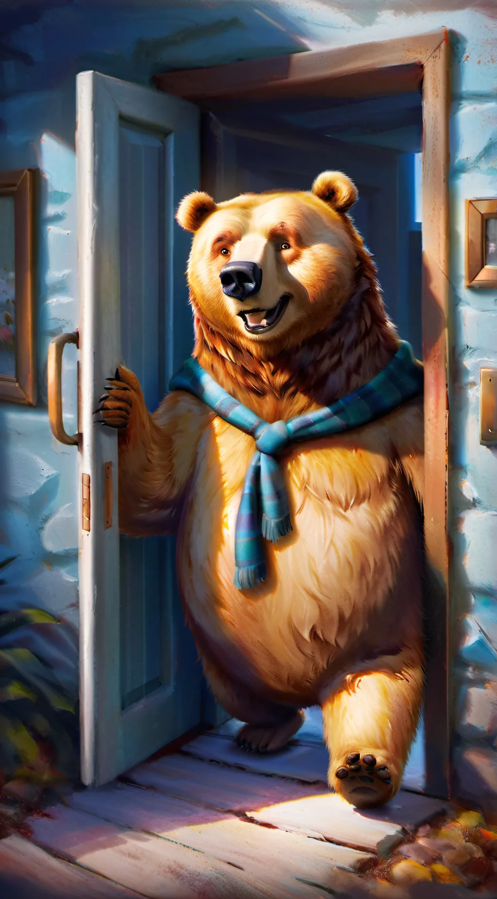 ai character: Bear background