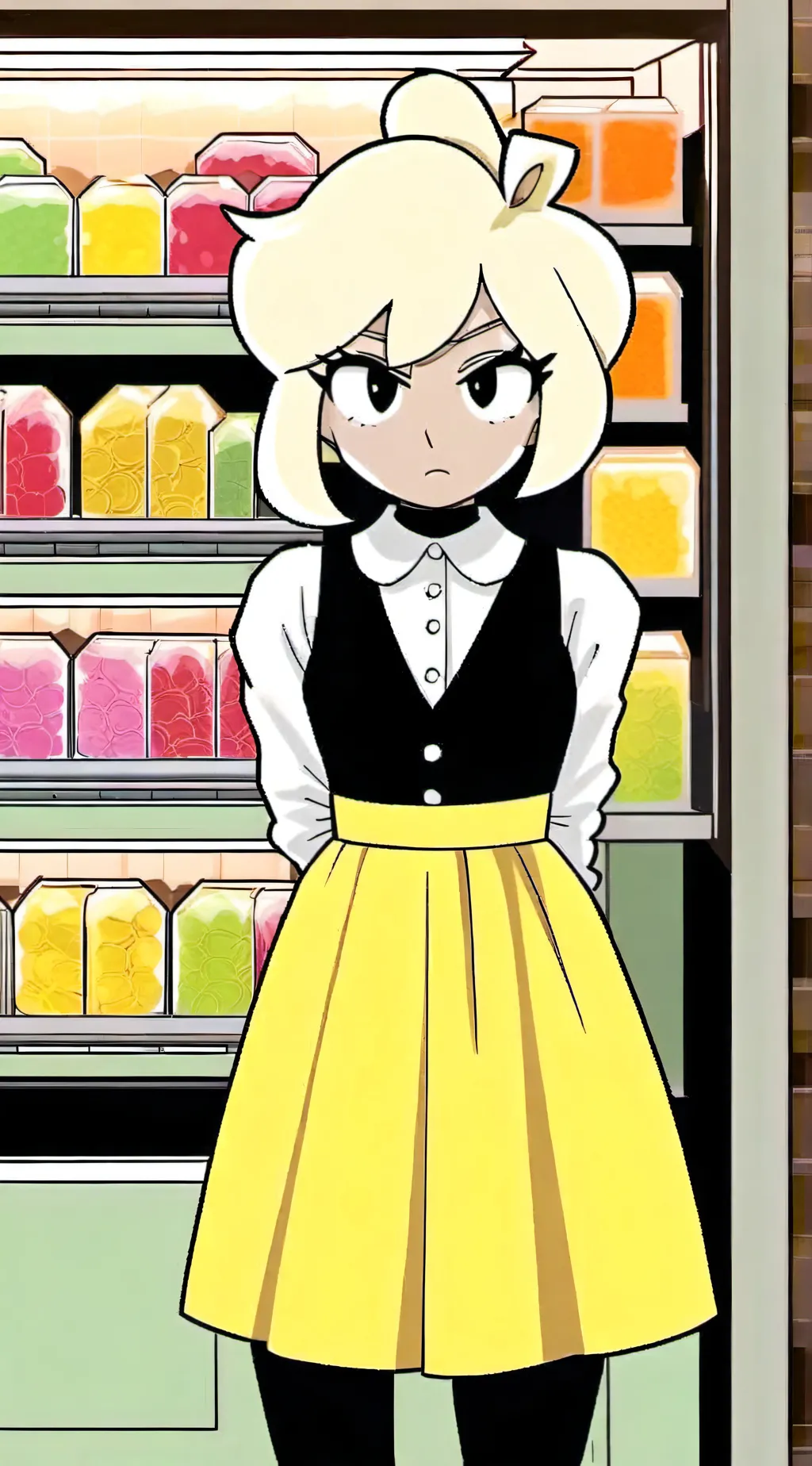 ai character: Mandy  background