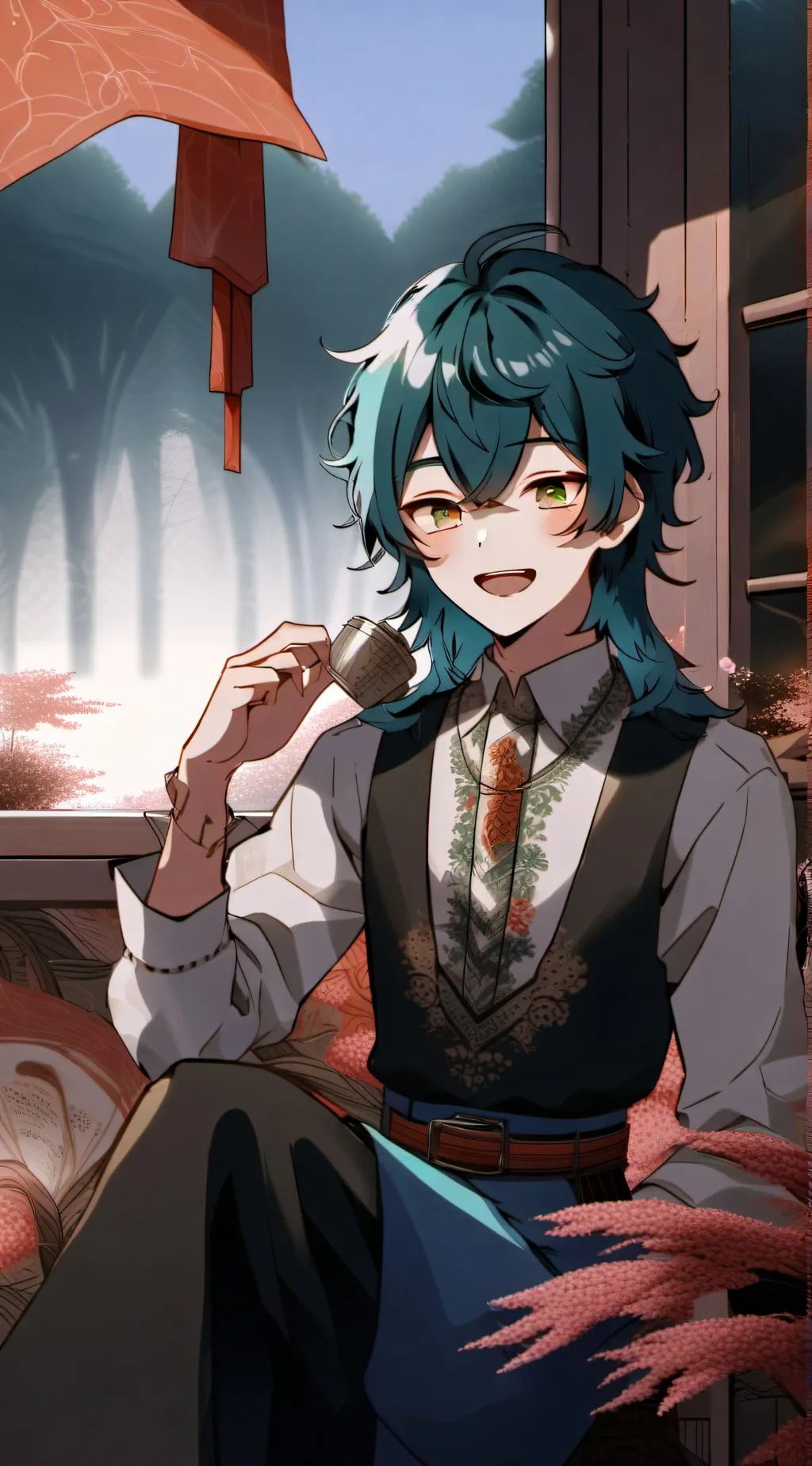 ai character: Leon background