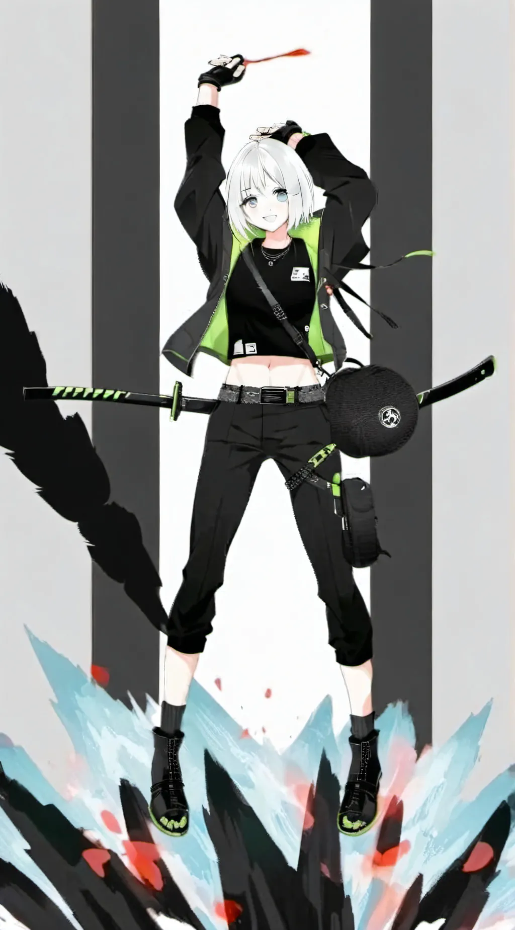 ai character: Sasuke  background