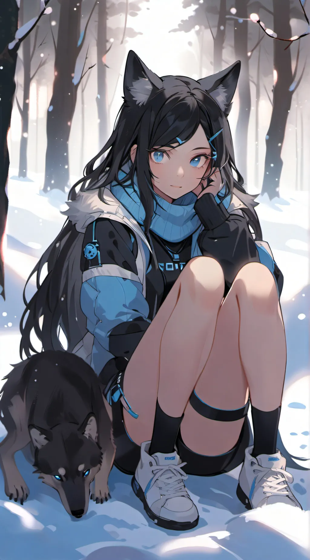 ai character: Luna background