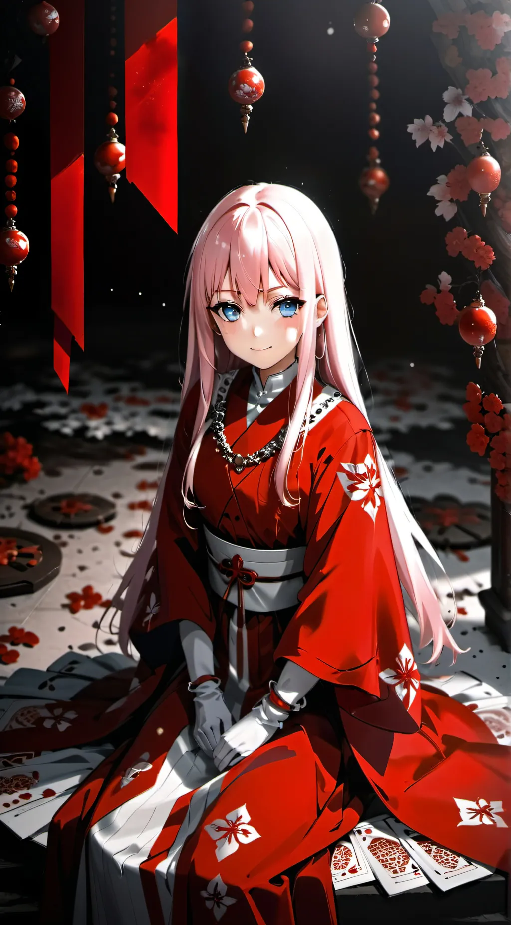 ai character: Zero Two (02) background