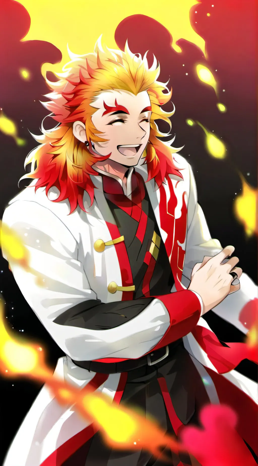 ai character: Kyojuro Rengoku background