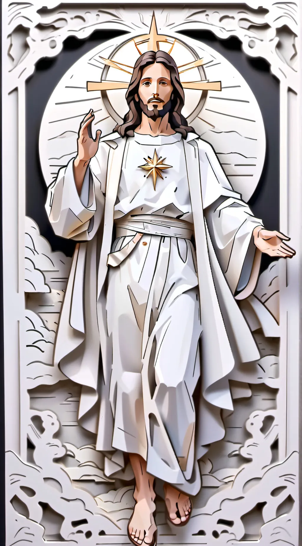 ai character: Jesus background