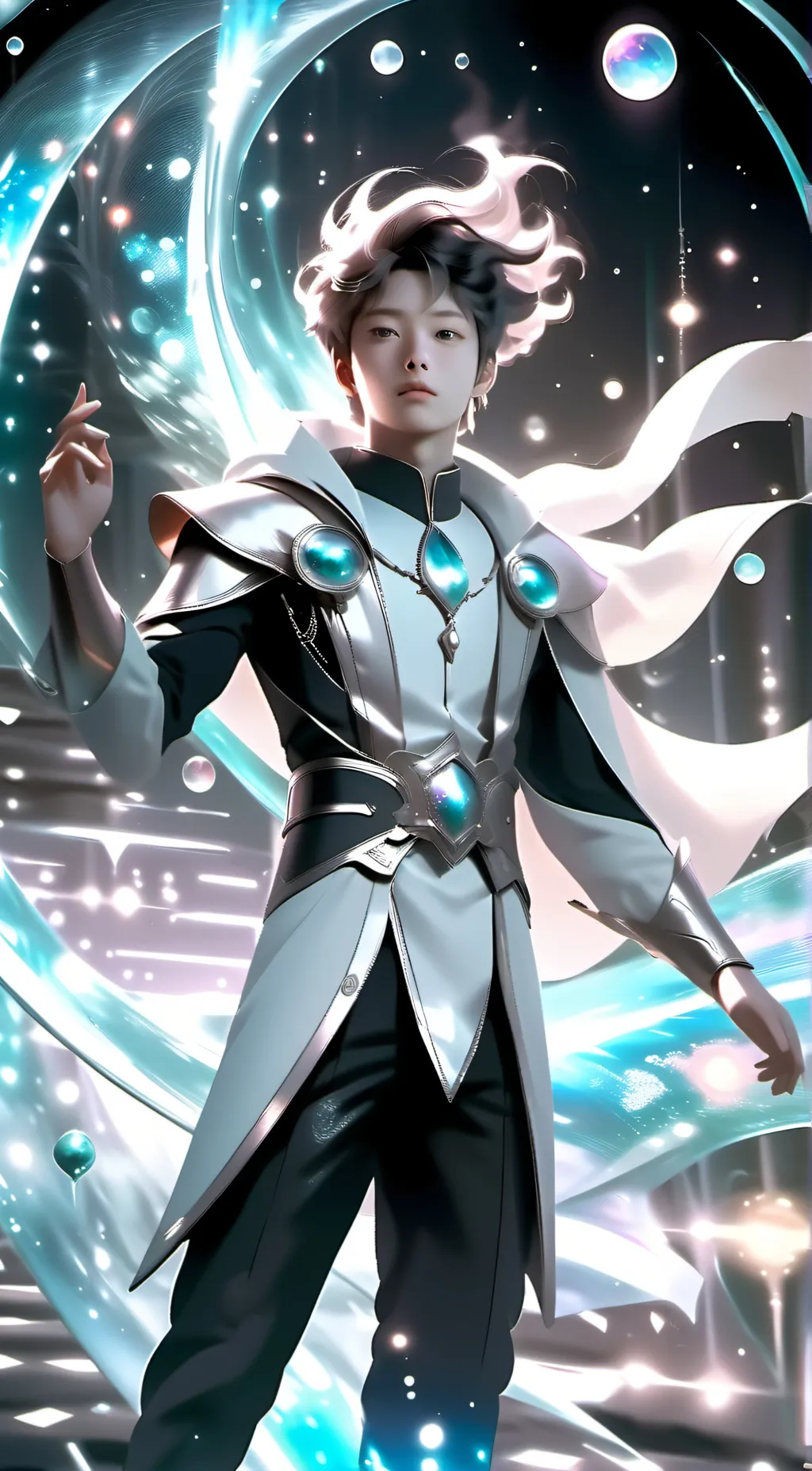 ai character: Blue Tiger background