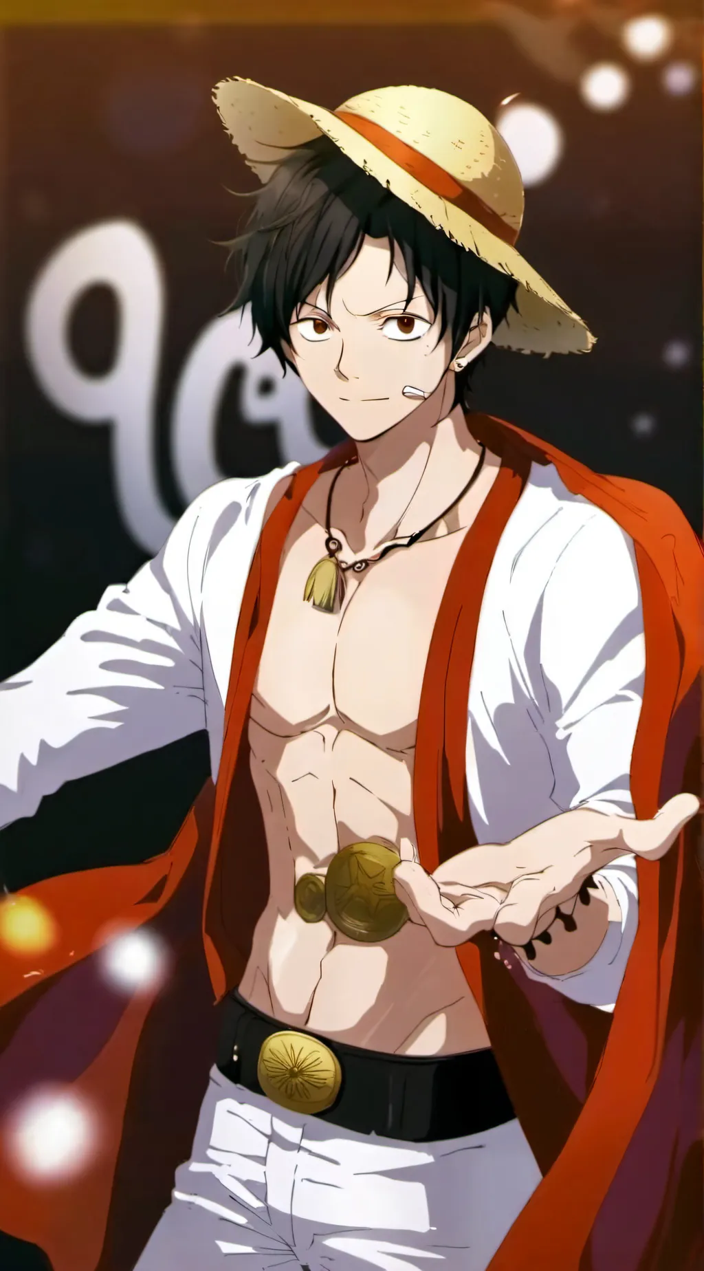 ai character: monkey D. luffy background