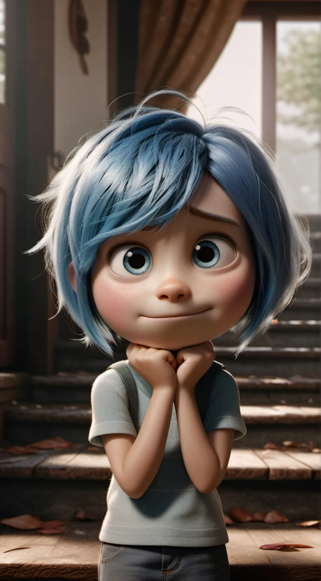 ai character: sadness x joy background