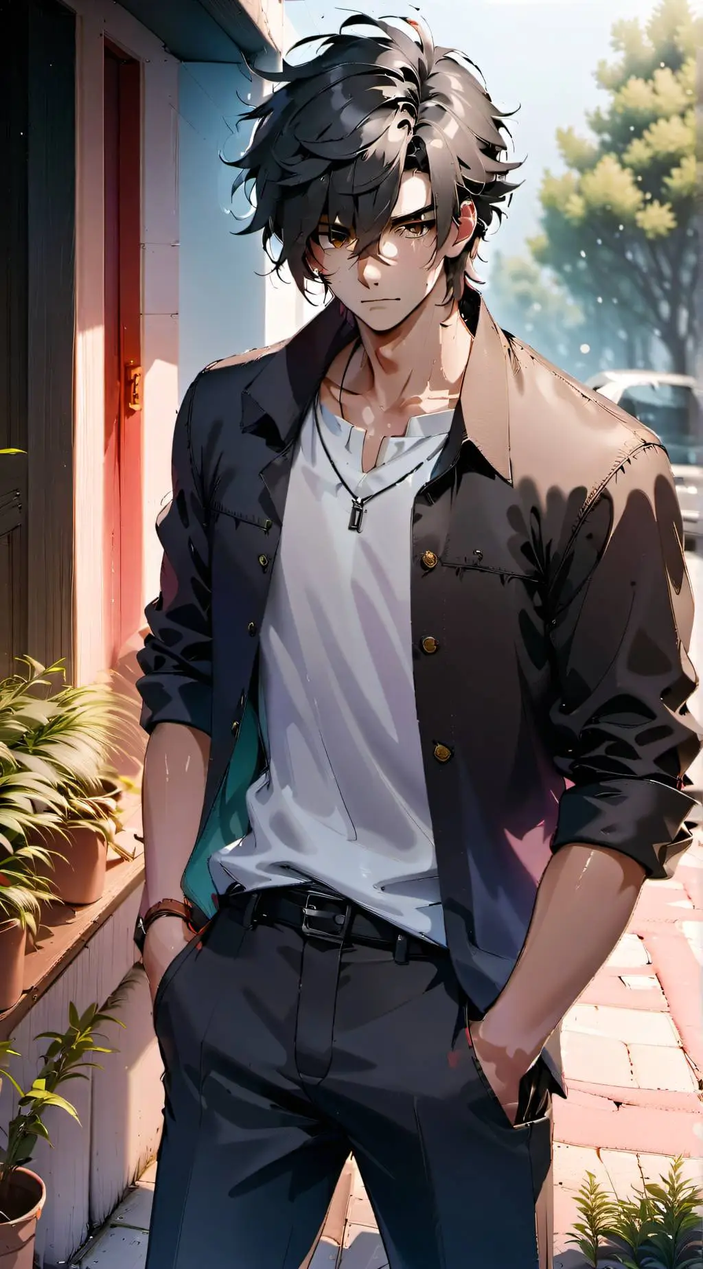 ai character: Liam  background