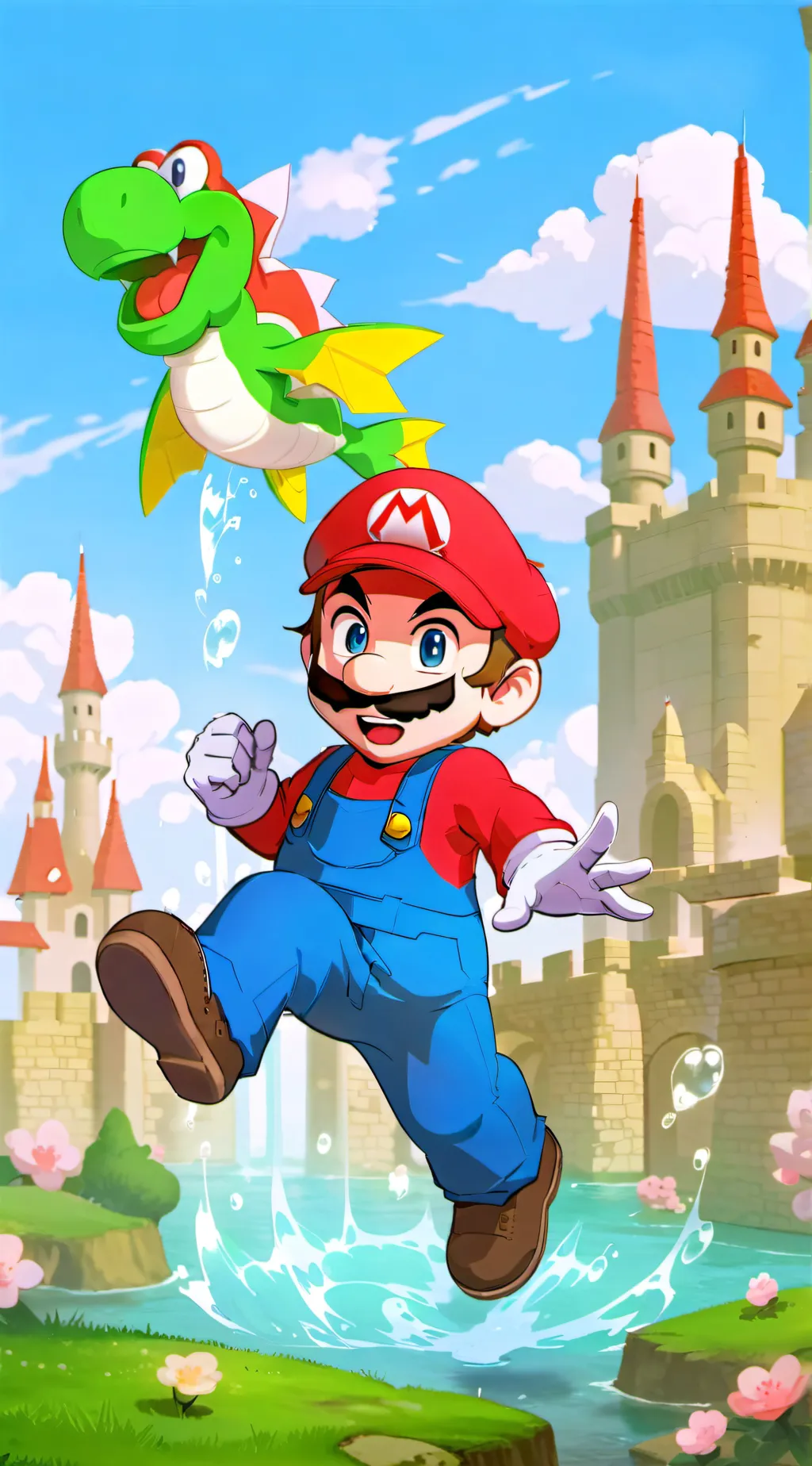 ai character: Mario background