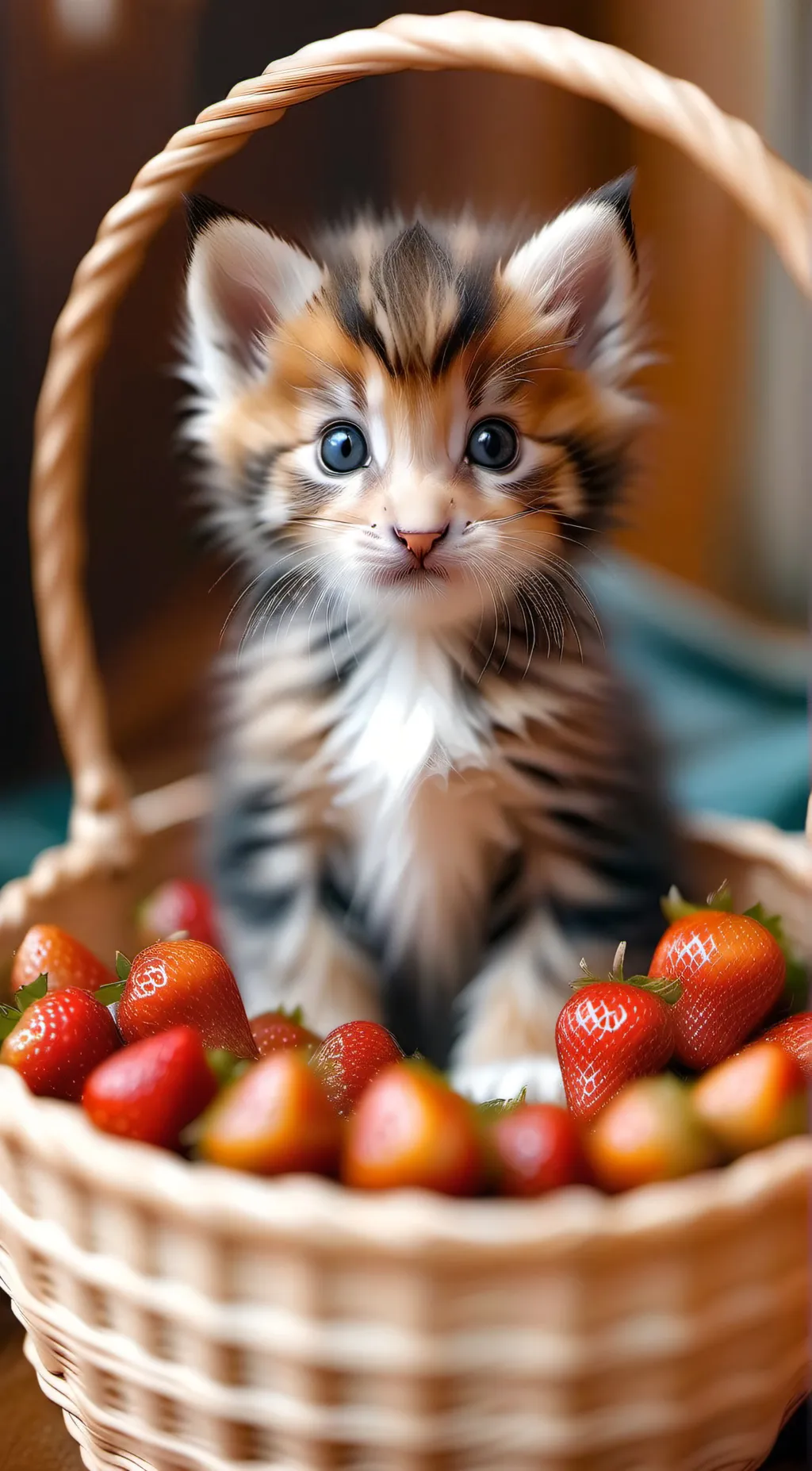 ai character: Small kitten background