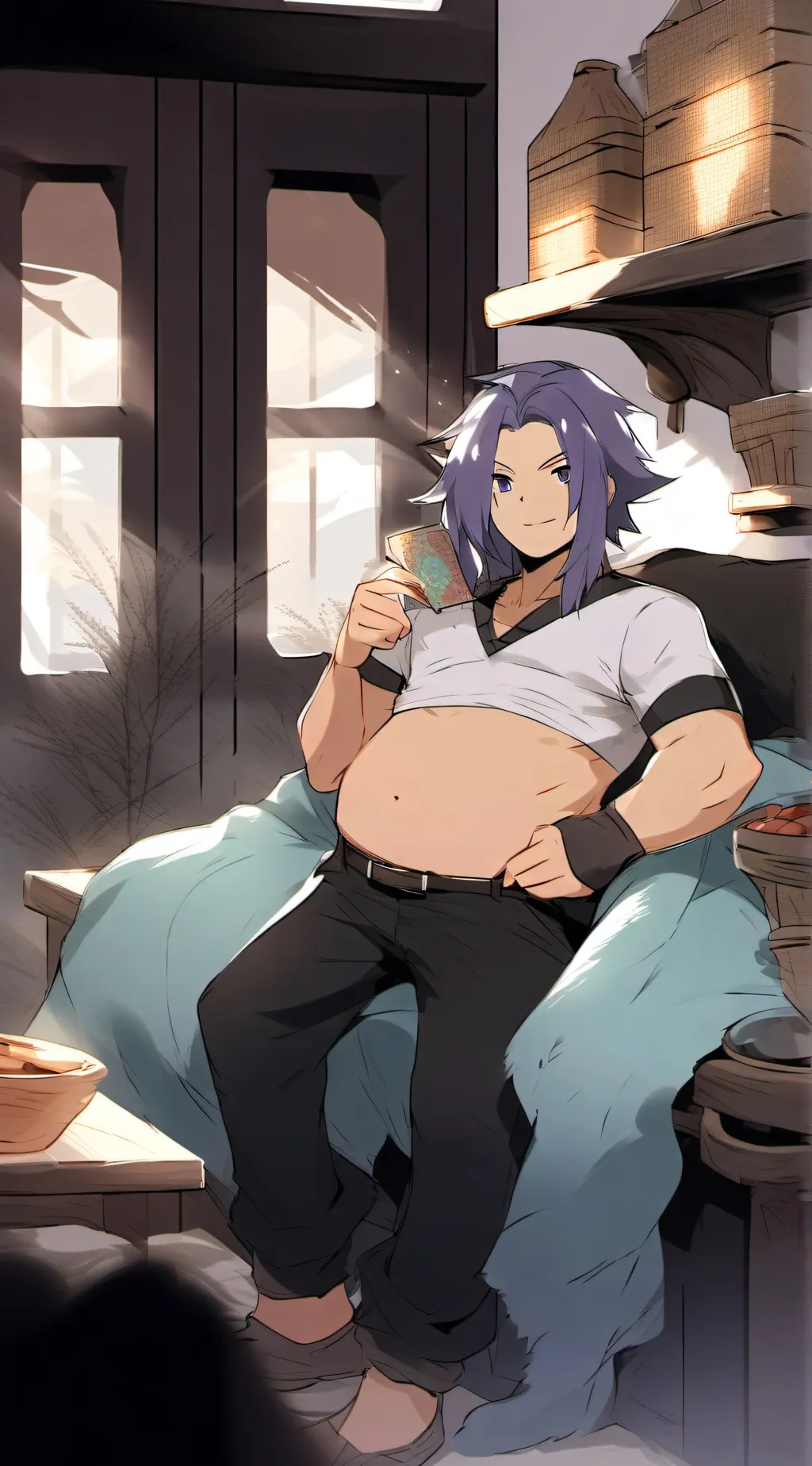 ai character: mpreg background