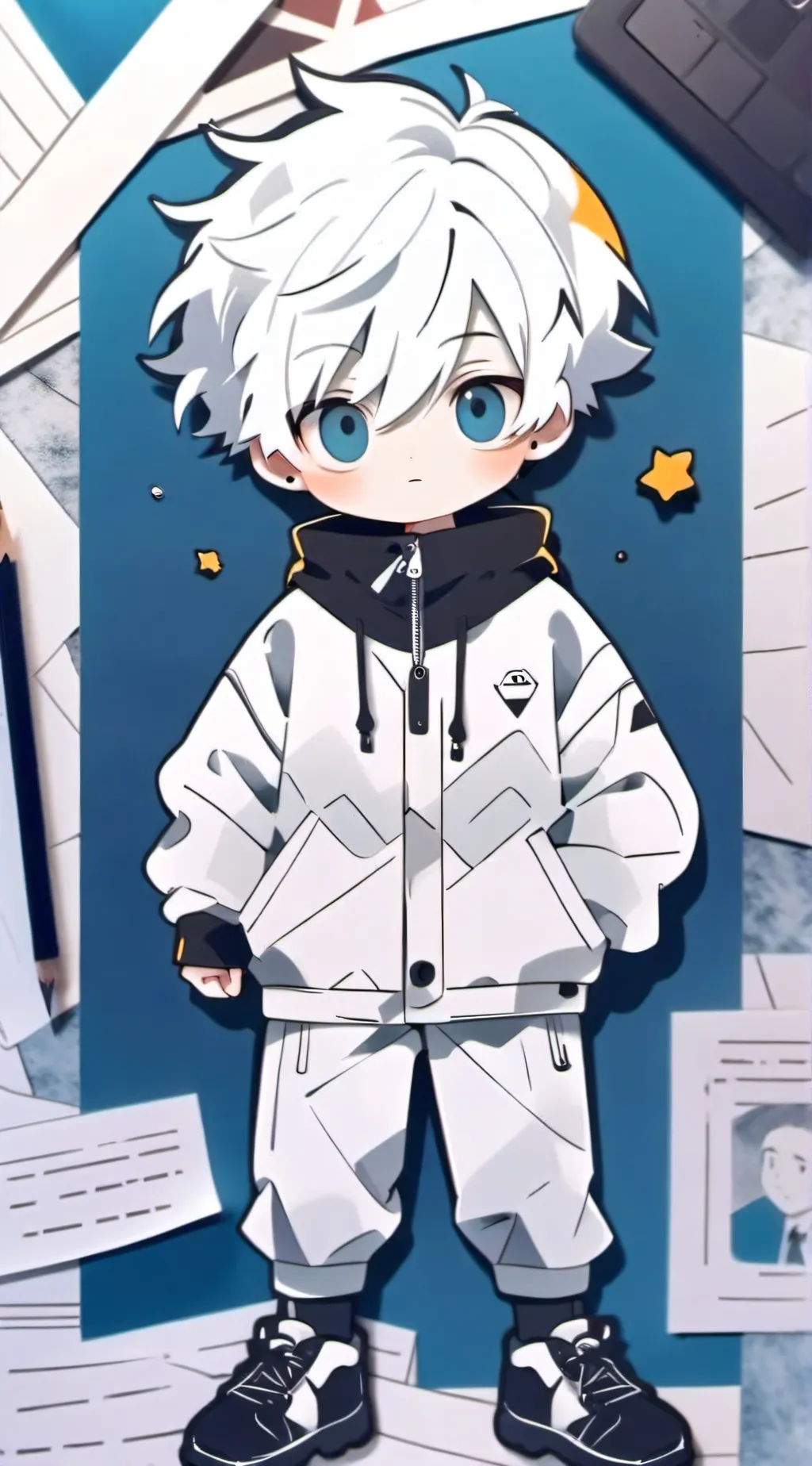 ai character: Chip!!!!  background