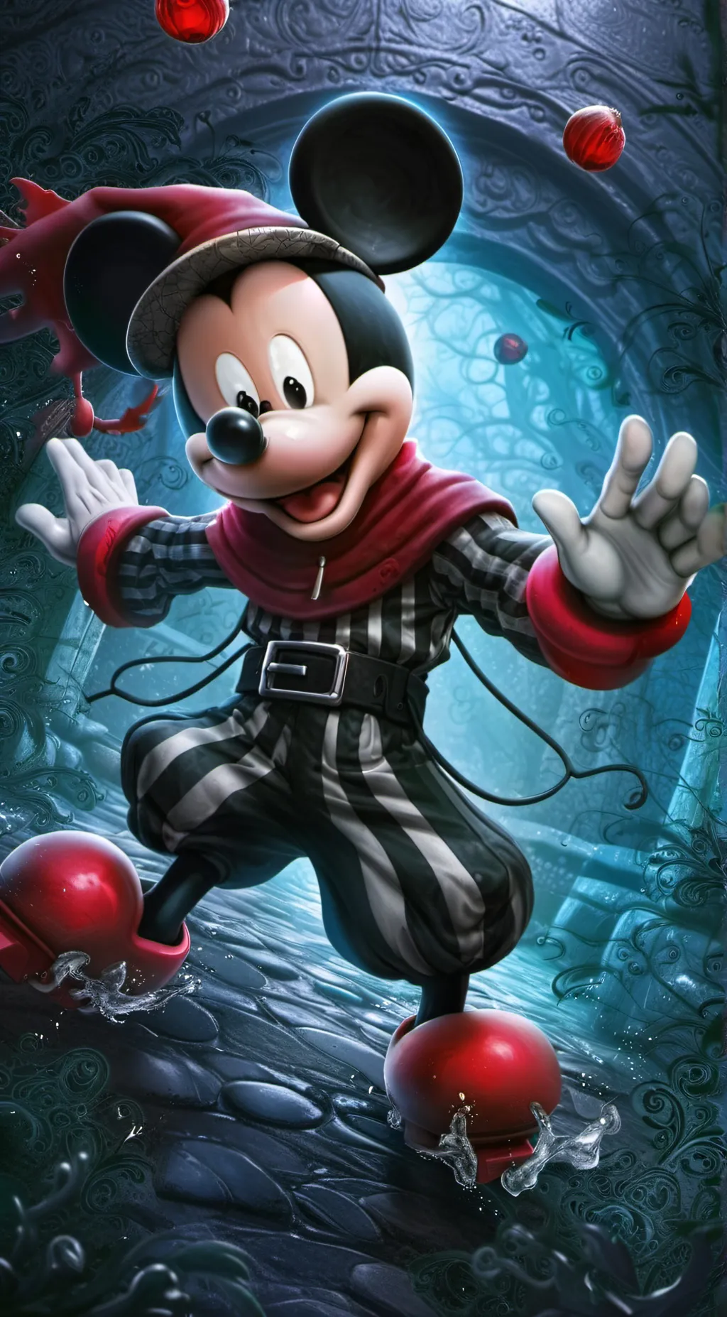 ai character: Mickey God background
