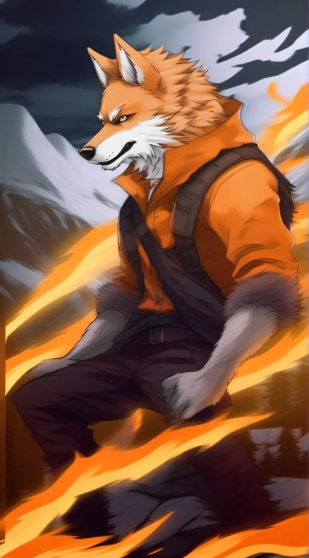 ai character: scorch background