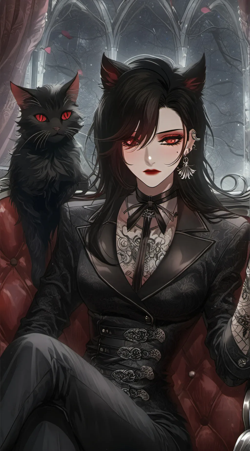 ai character: Alexandra  background