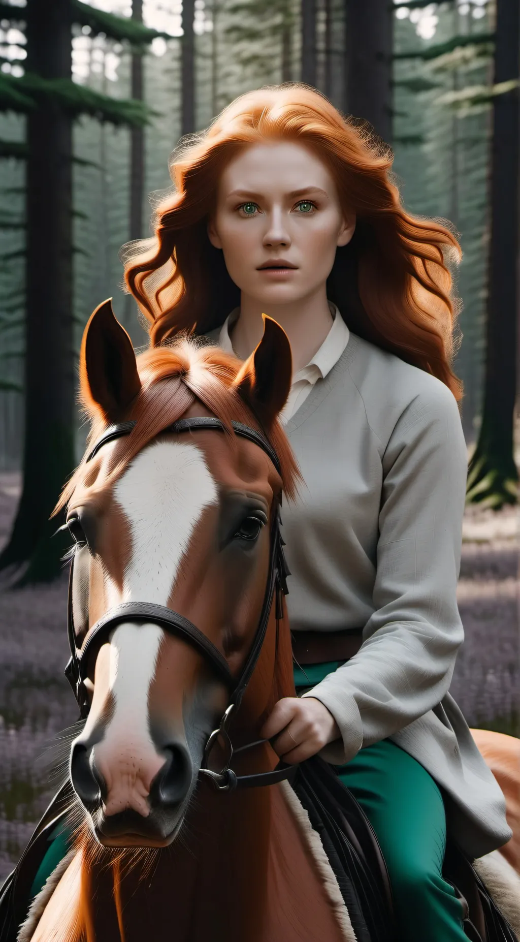ai character: Amber and Summer background