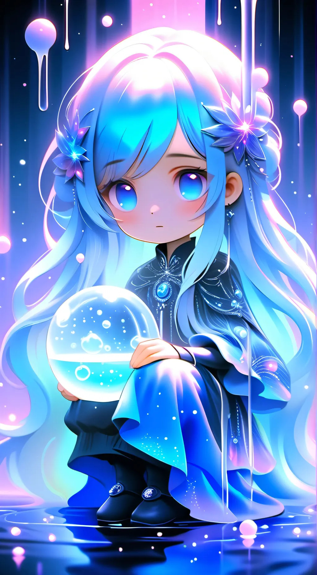 ai character: inglace background