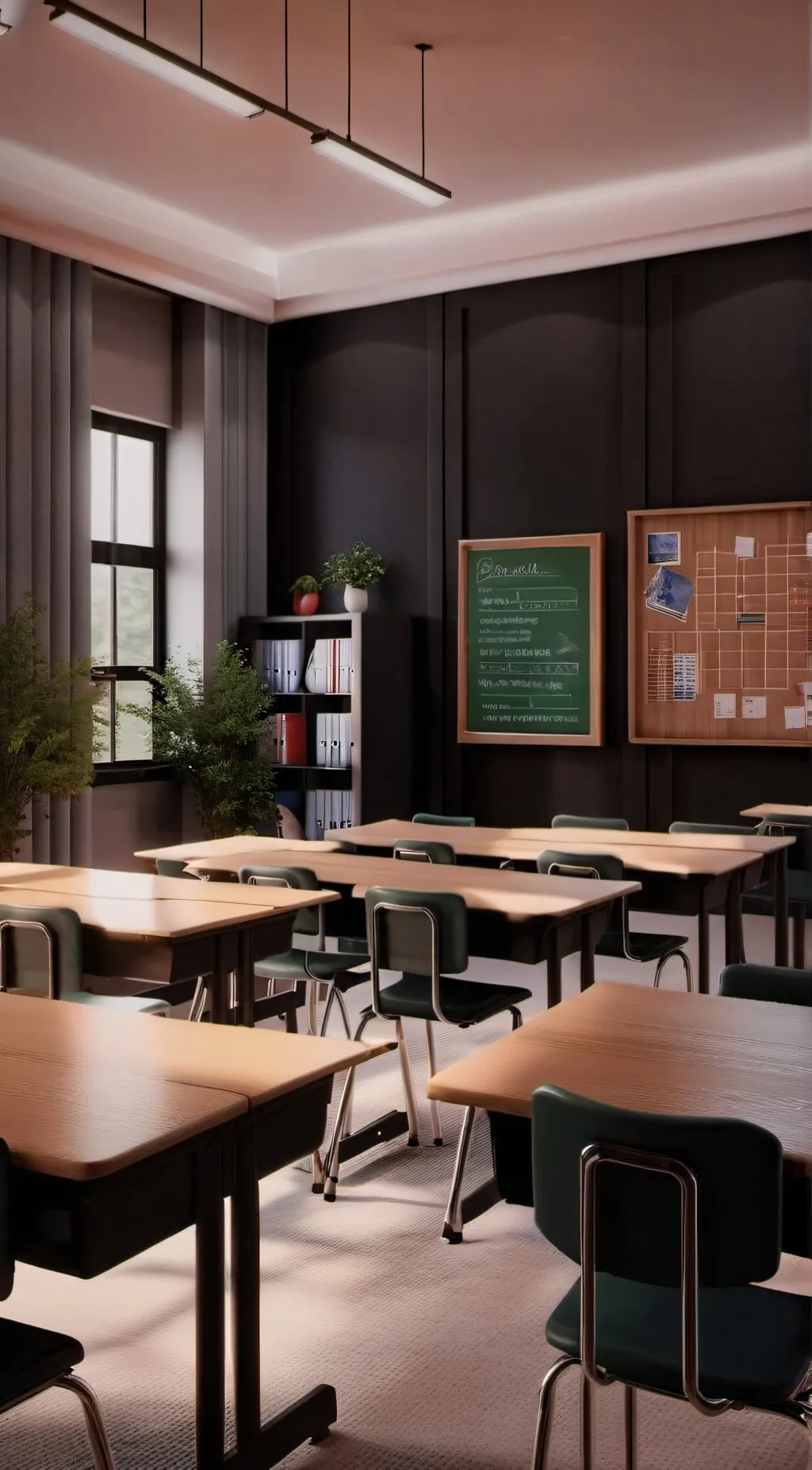 ai character: All boys school background
