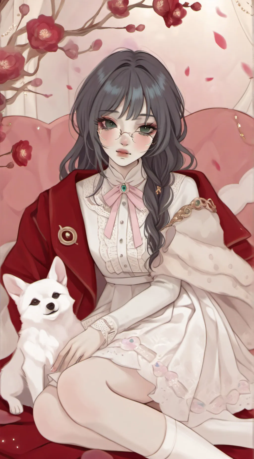 ai character: Rose background