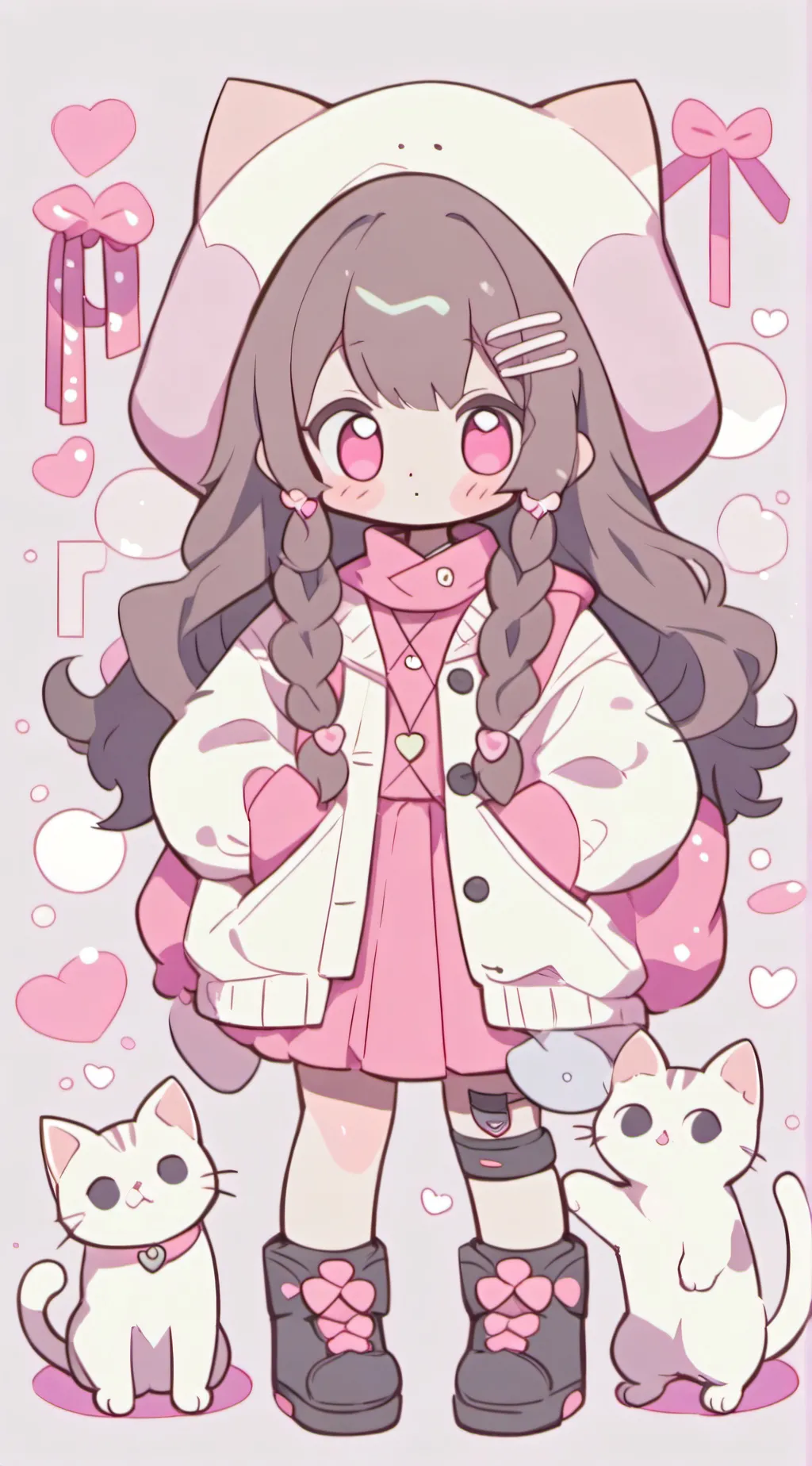 ai character: cat lover background