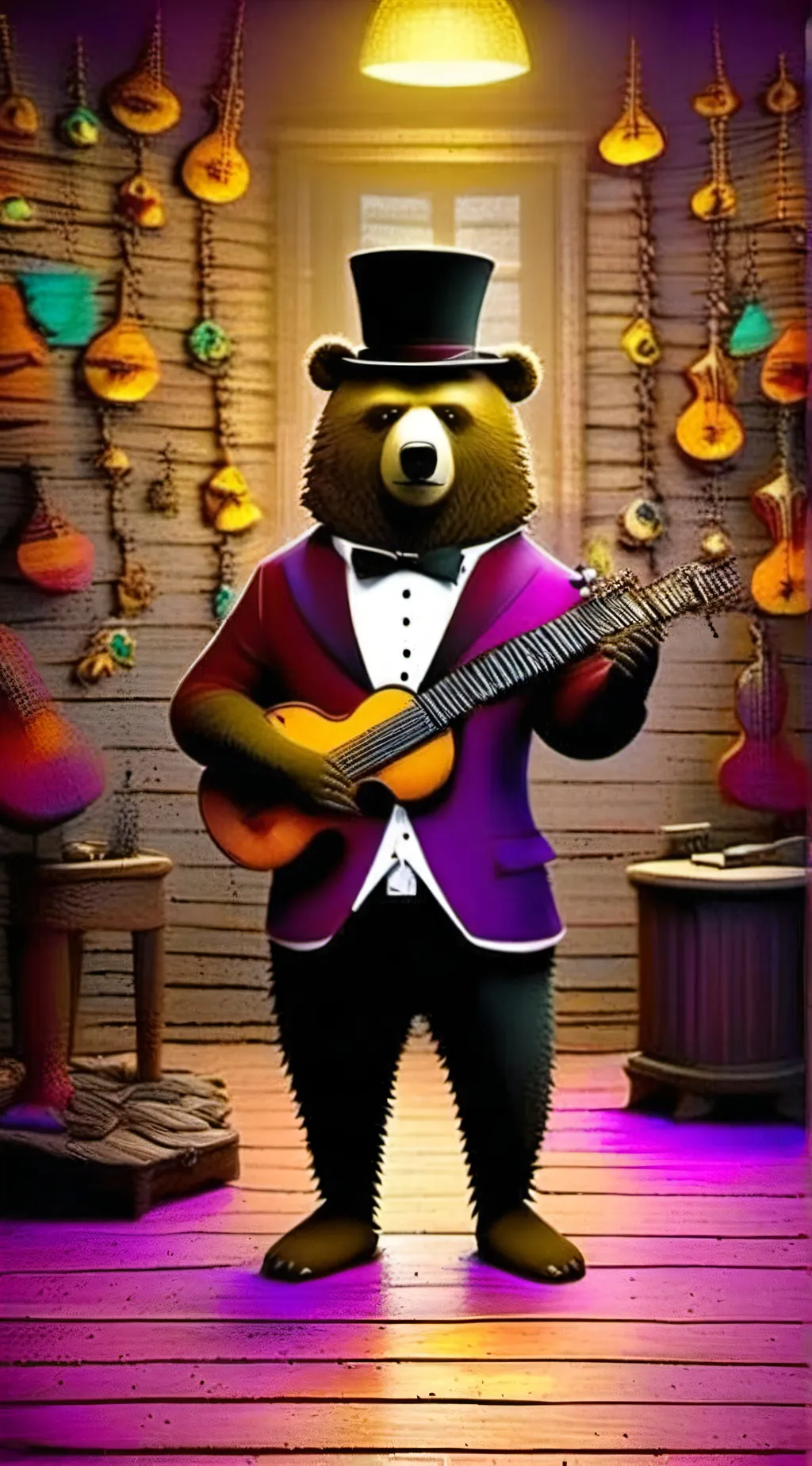 ai character: FNAF 1 background