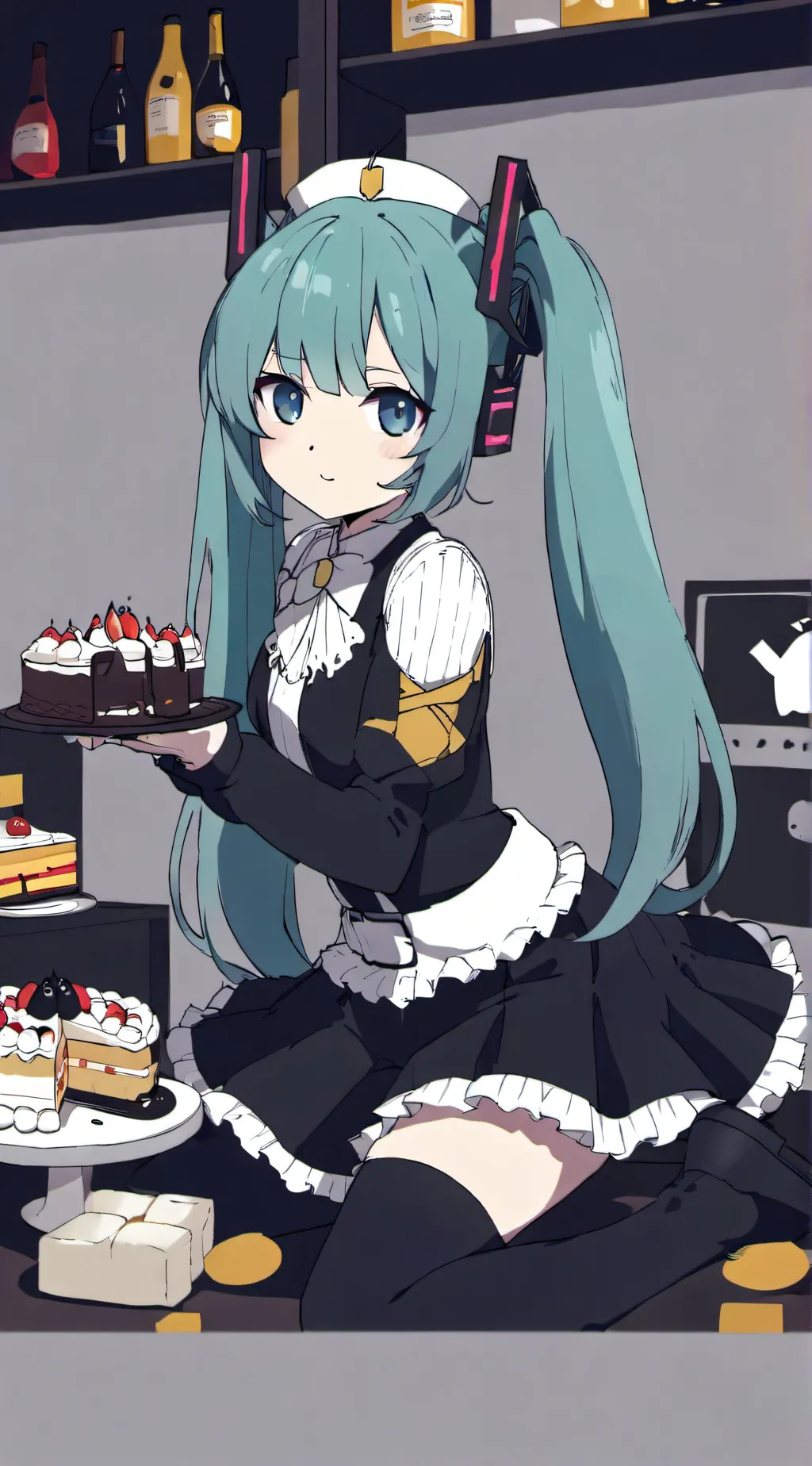 ai character: Miku background