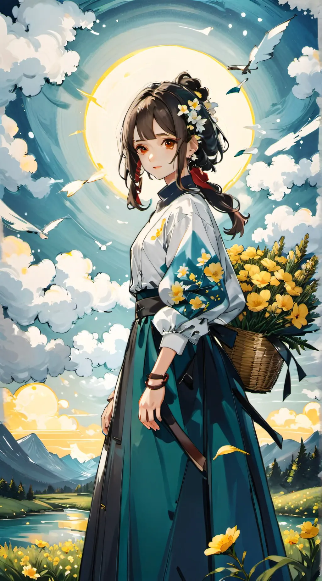 ai character:  demon slayer background