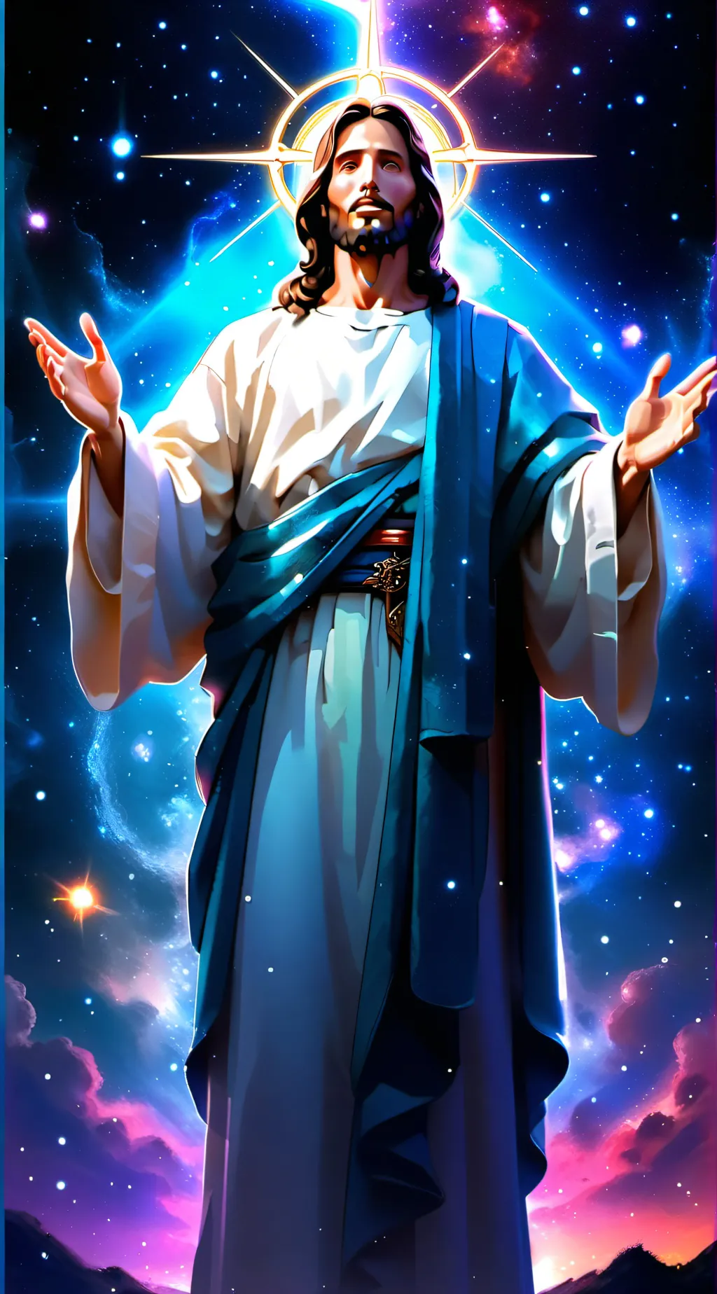 ai character: jesus Christ background