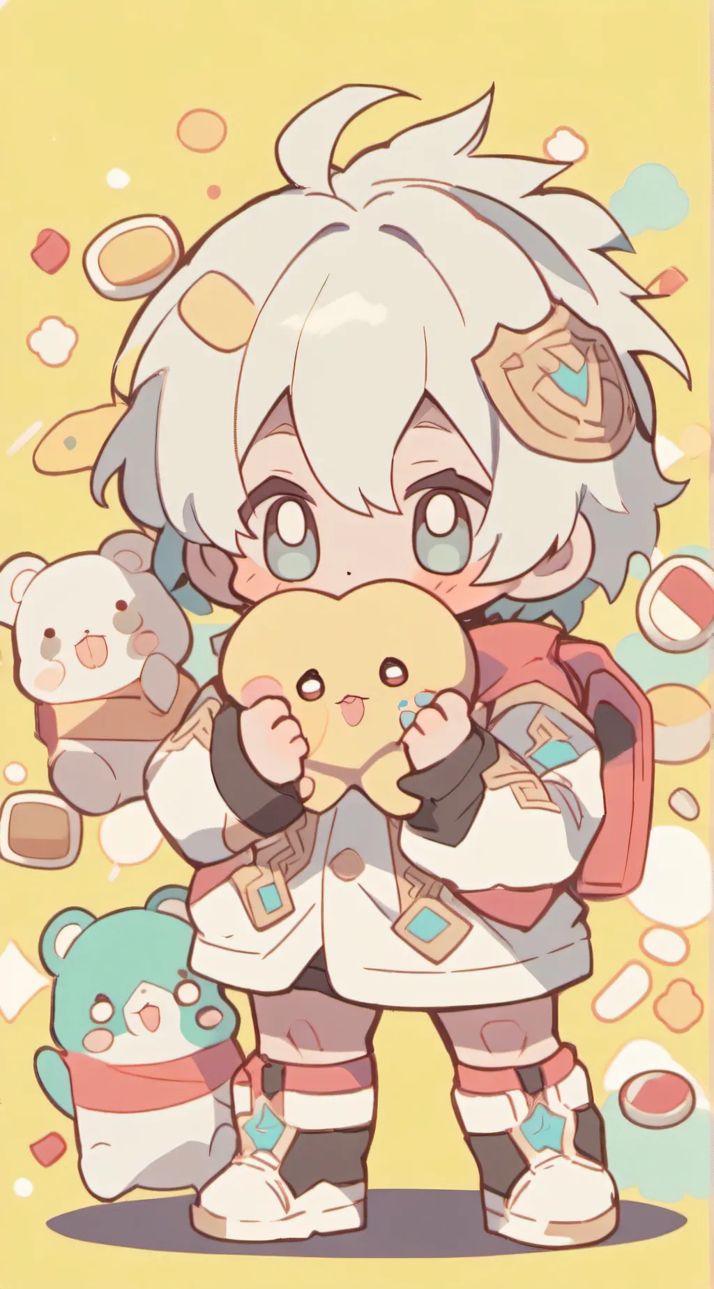 ai character: mha baby background