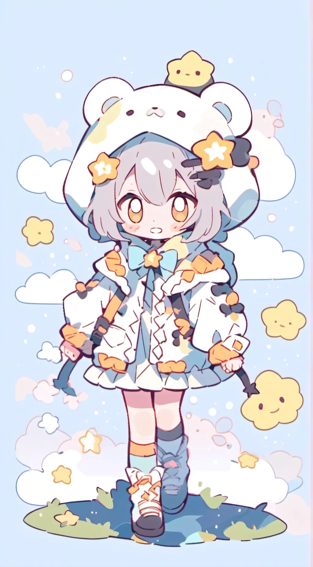 ai character: Uwu girl  background