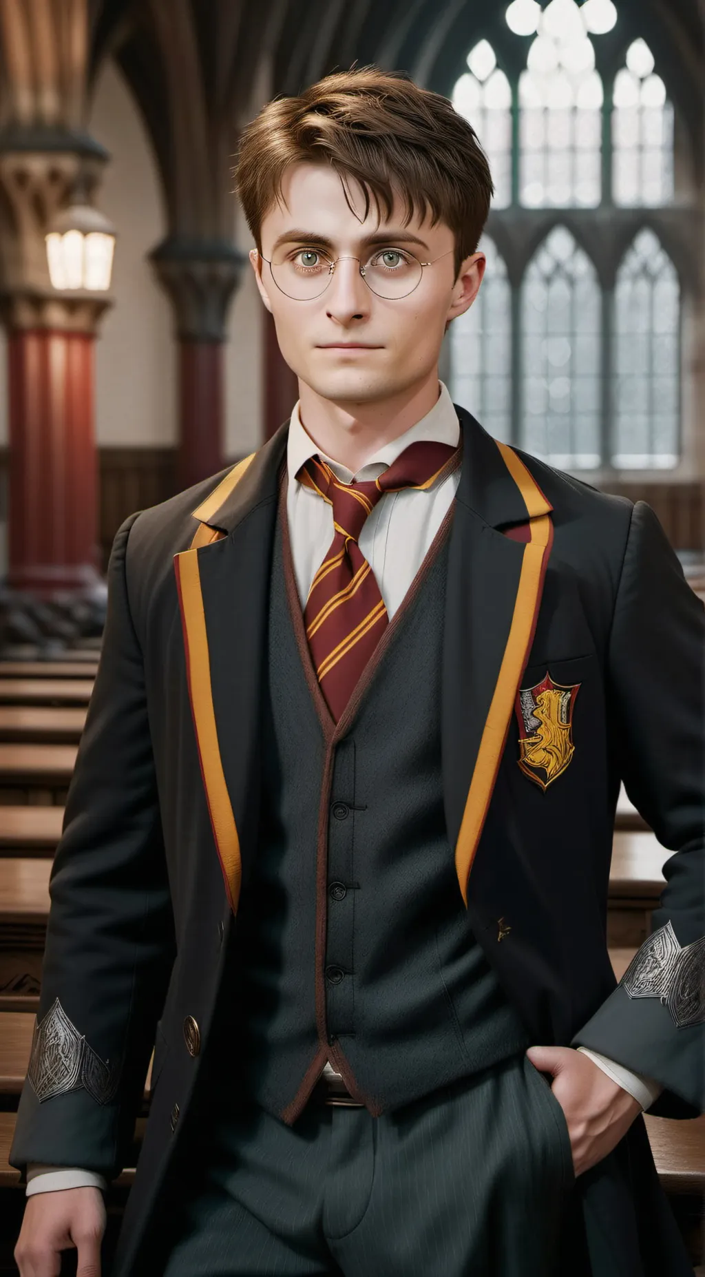 ai character: Harry Potter  background