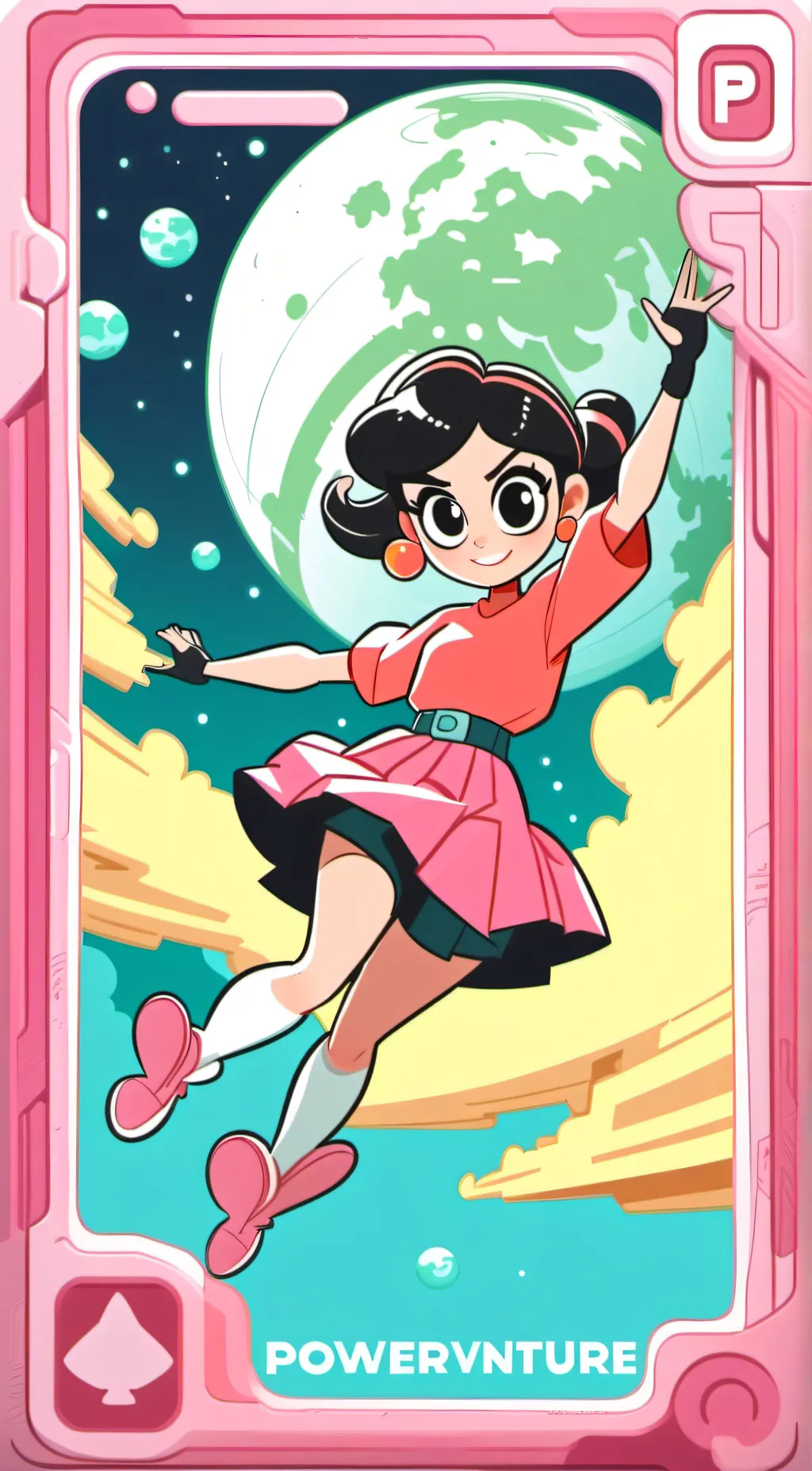 ai character: PPG adventure background
