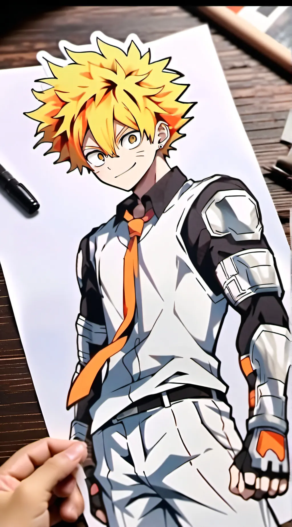 ai character: Bakugo background
