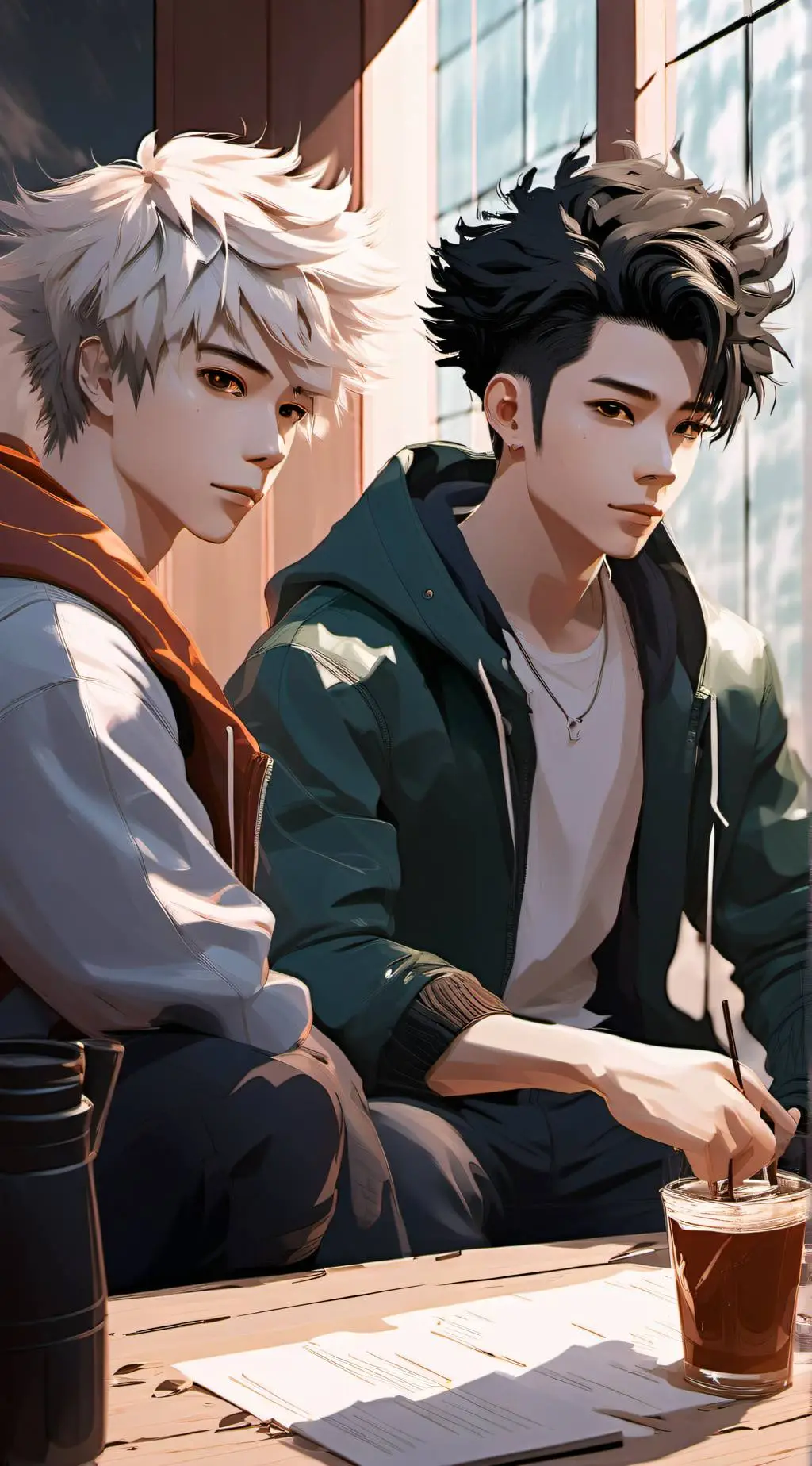 ai character: Mha boys meet u background
