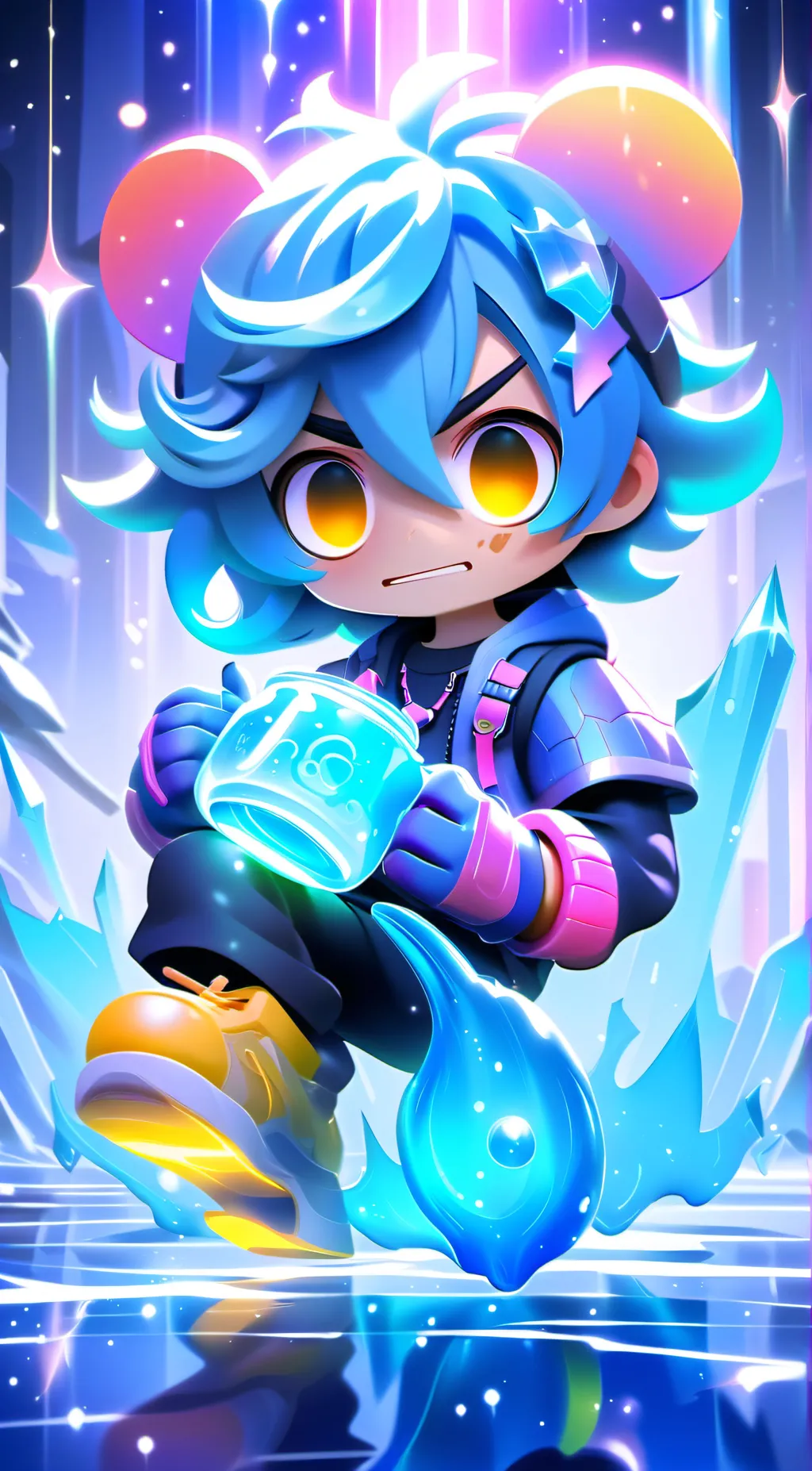 ai character: LEVIE background