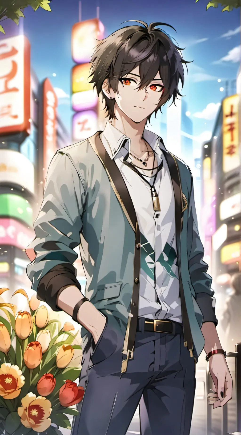 ai character: Ben pane background