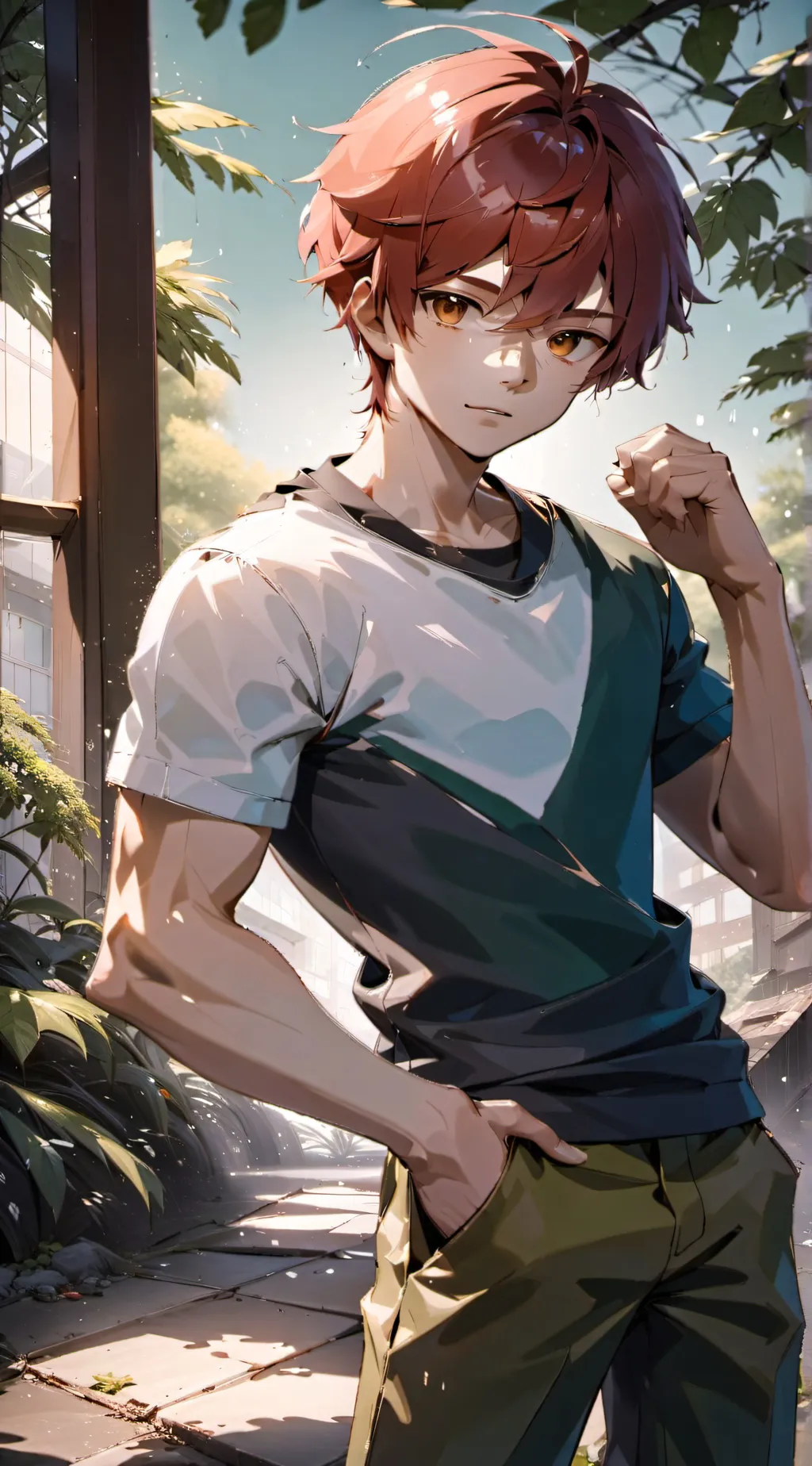 ai character: Ezra  background