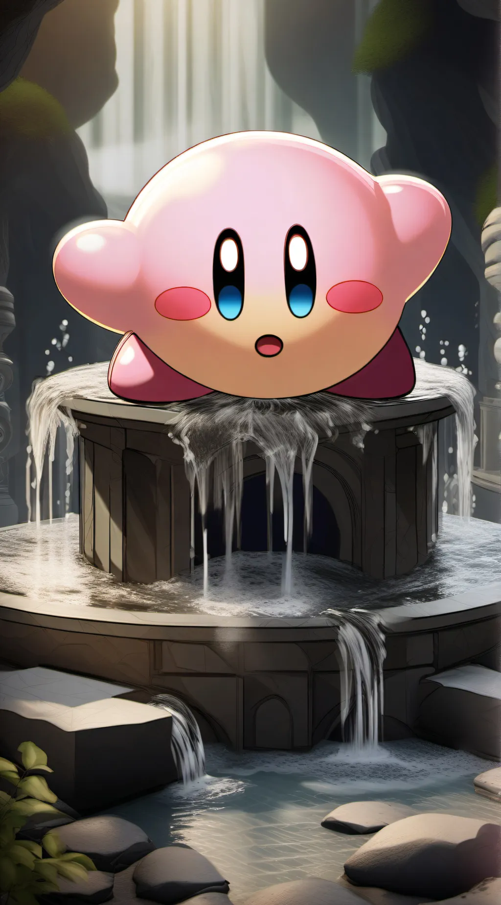 ai character: Kirby background