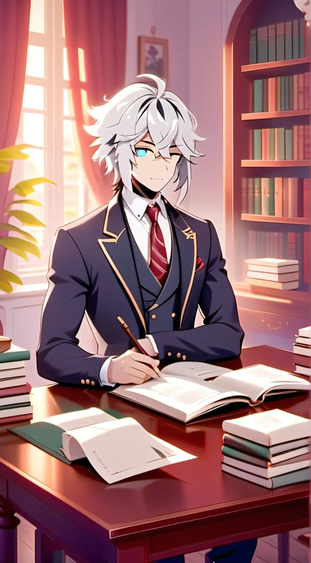 ai character: oliver  background