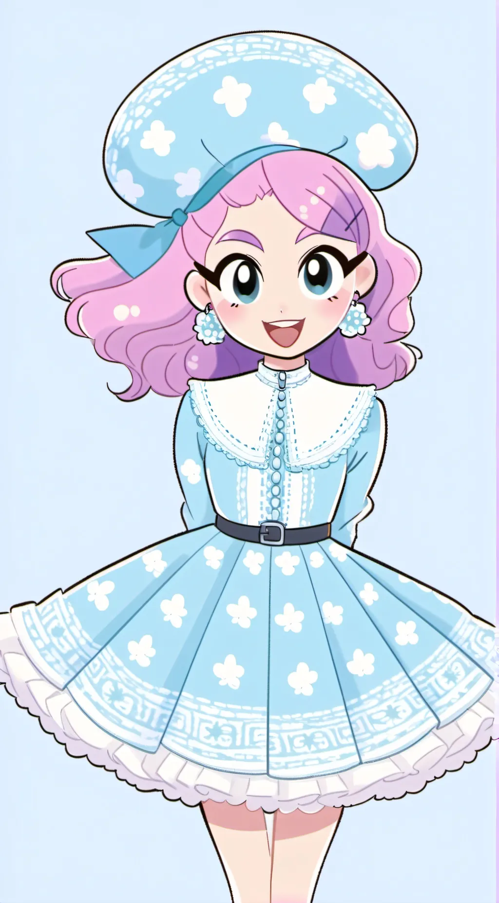 ai character: italian girl background