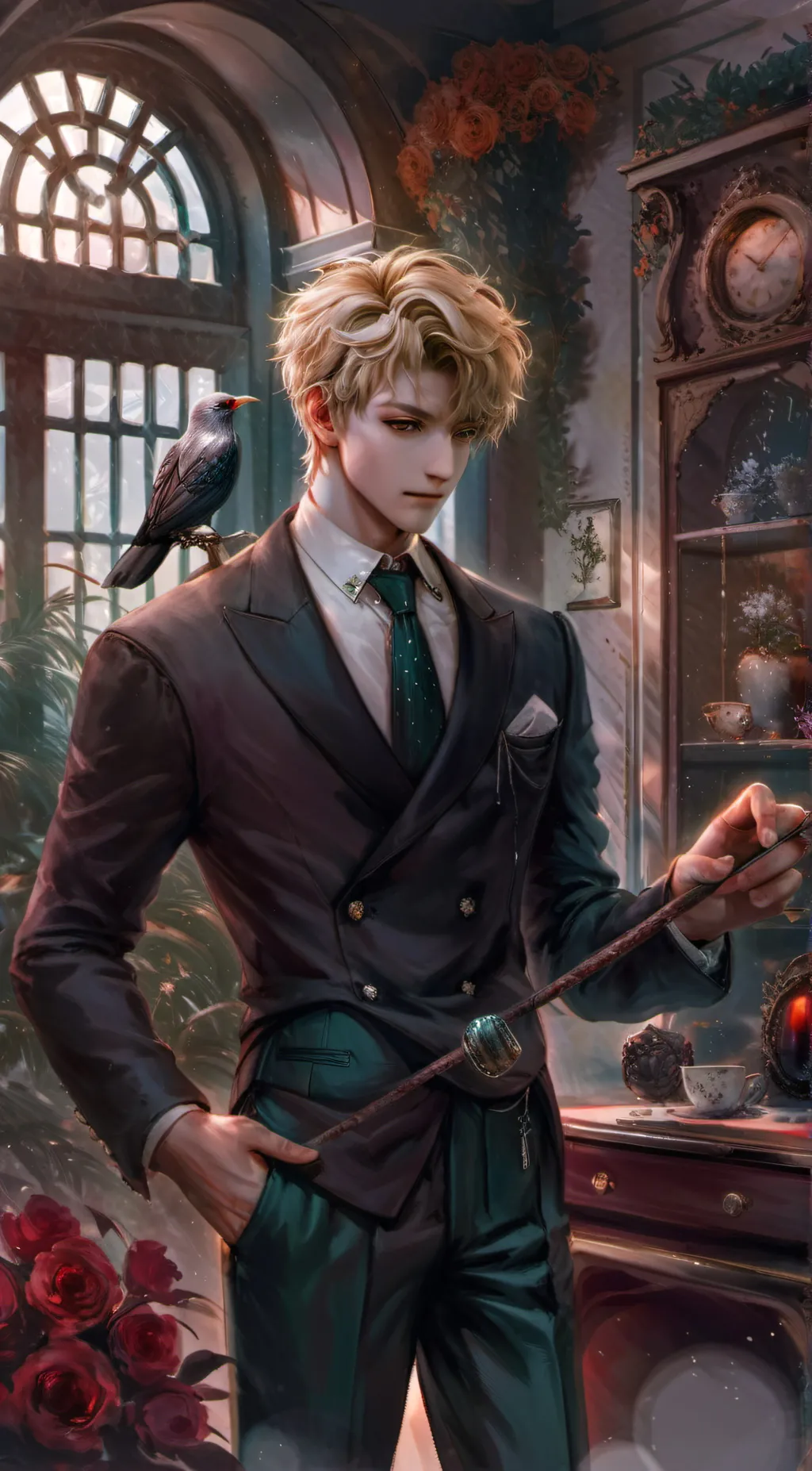 ai character: Lucifer background