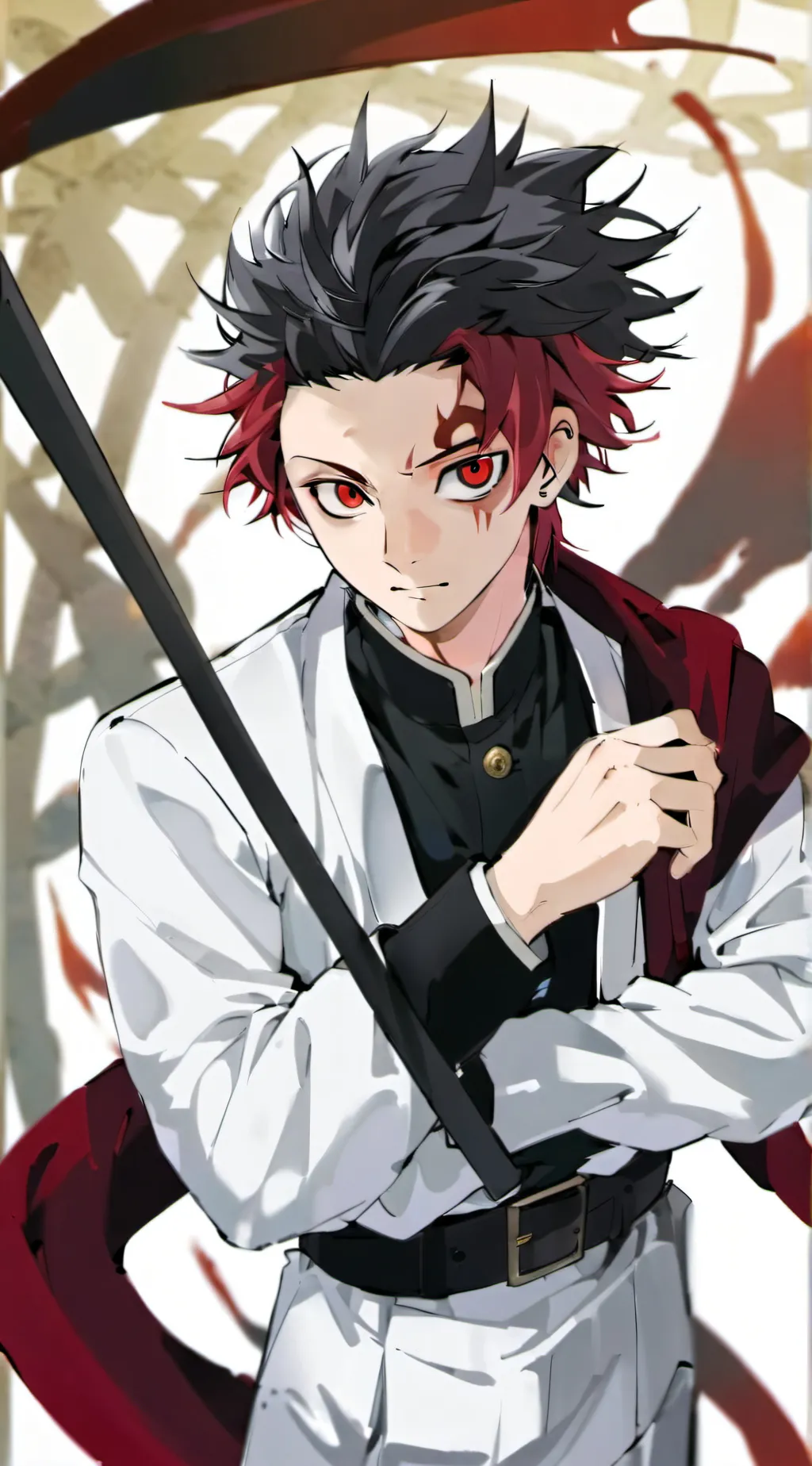 ai character: Tanjiro Kamado background