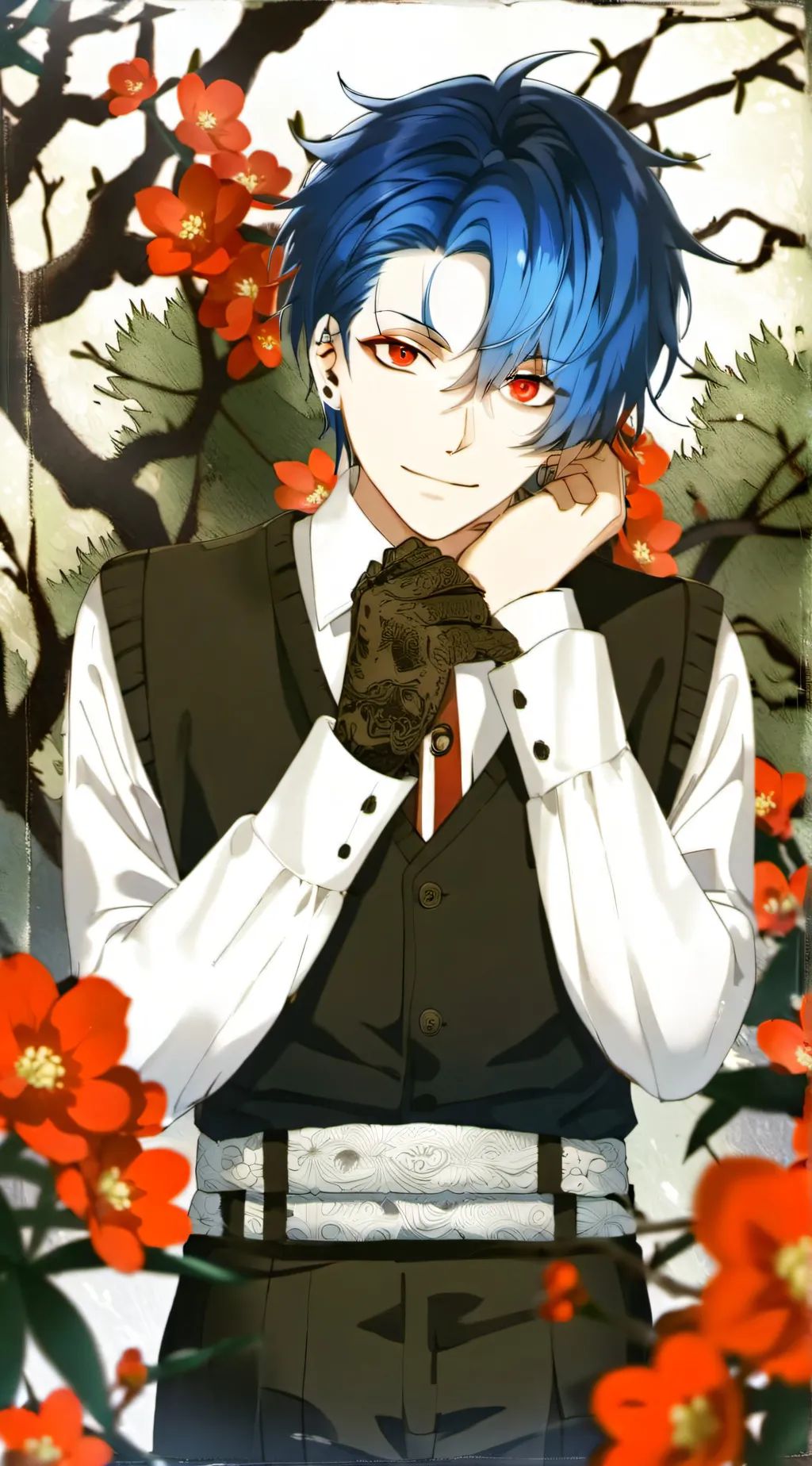 ai character: shomura todoroki  background